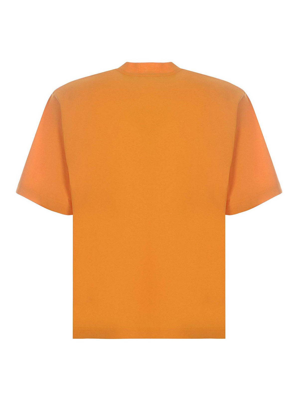 ■MARNI■ Cotton Short Sleeve T-Shirt Orange HUMU0223PAUSCV1 Buy Marni Relaxed Fit Dripping Flower T-Shirt 'Light Orange