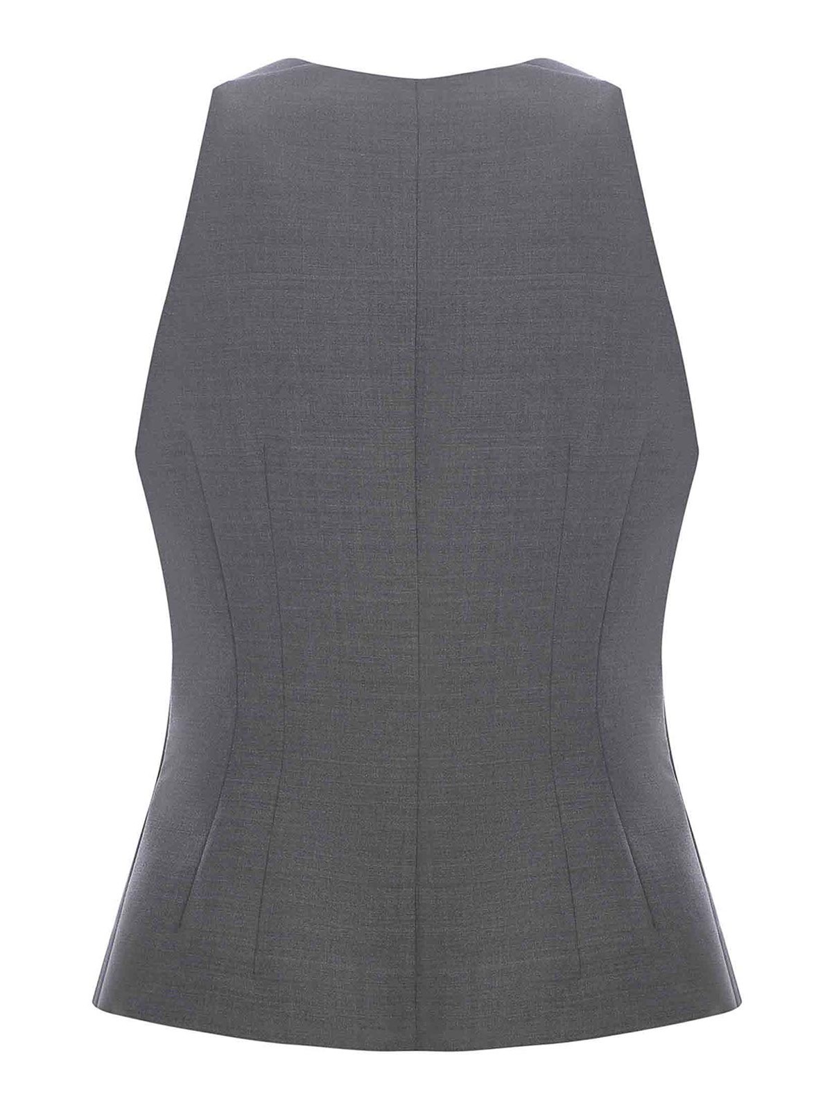 Shop Philosophy Di Lorenzo Serafini Wool Top In Grey