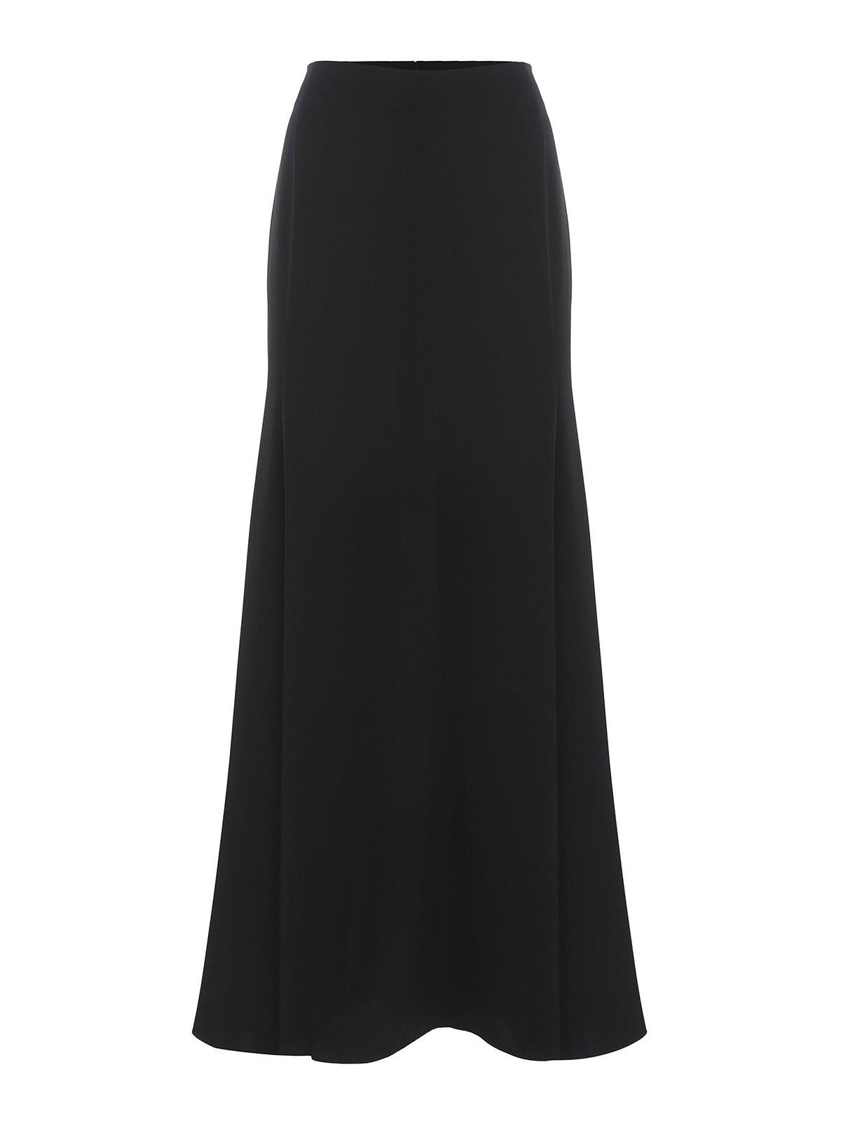 Shop Philosophy Di Lorenzo Serafini Satin Long Skirt In Black