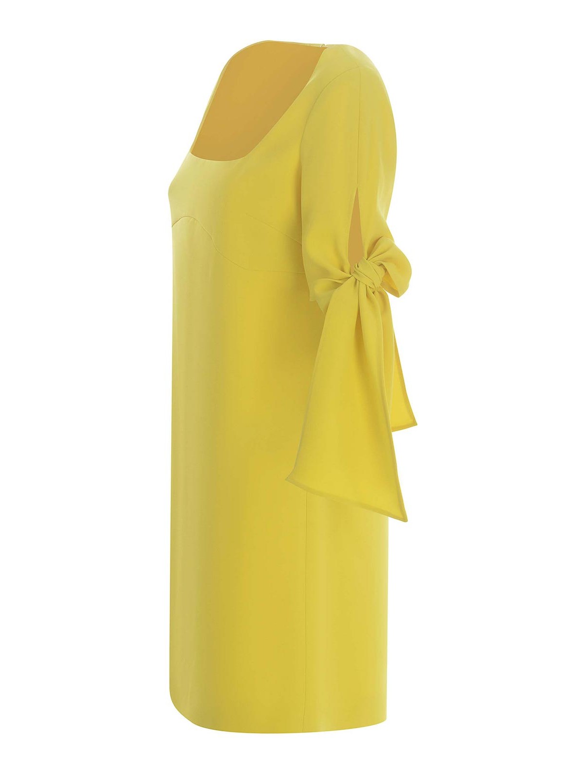 Shop Pinko Short Dress In Yellow