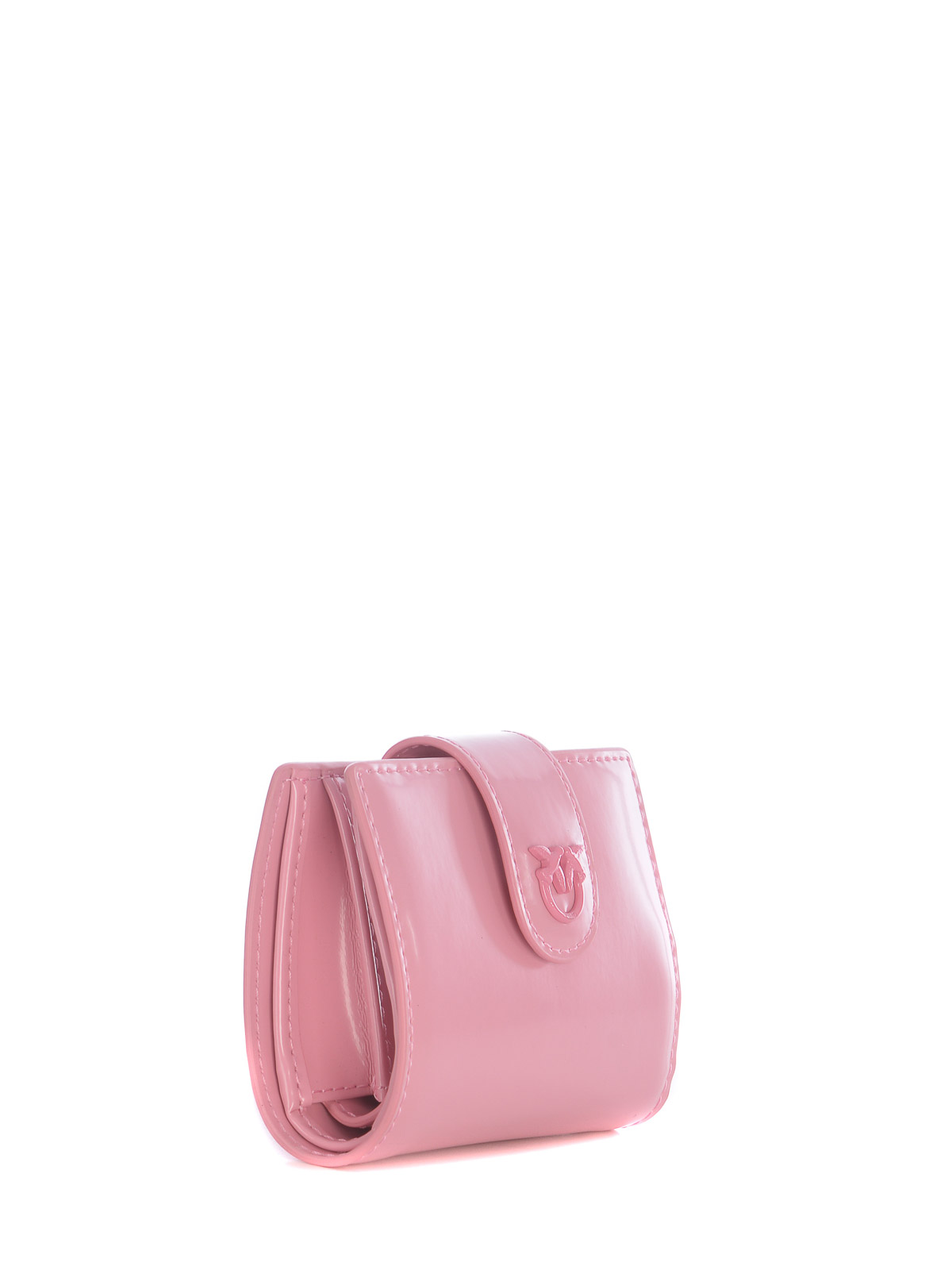 Shop Pinko Leather Wallet In Pink