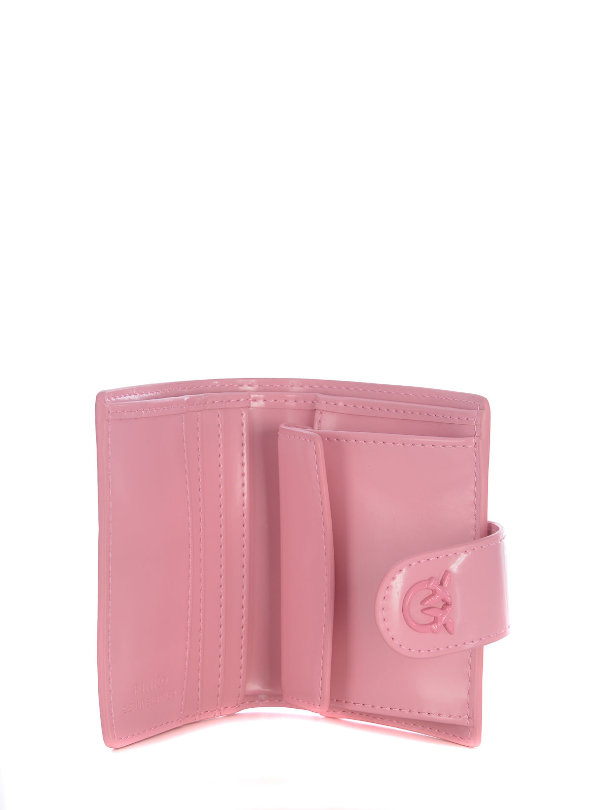 Shop Pinko Leather Wallet In Pink