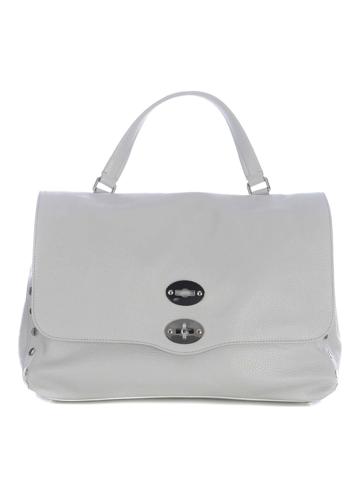 Shop Zanellato Calfskin Bag In Grey