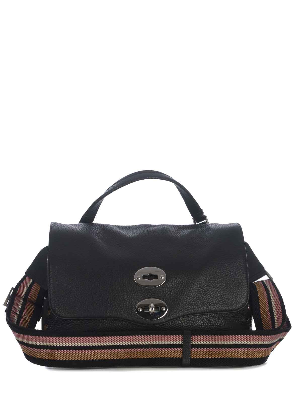 Shop Zanellato Calfskin Bag In Black