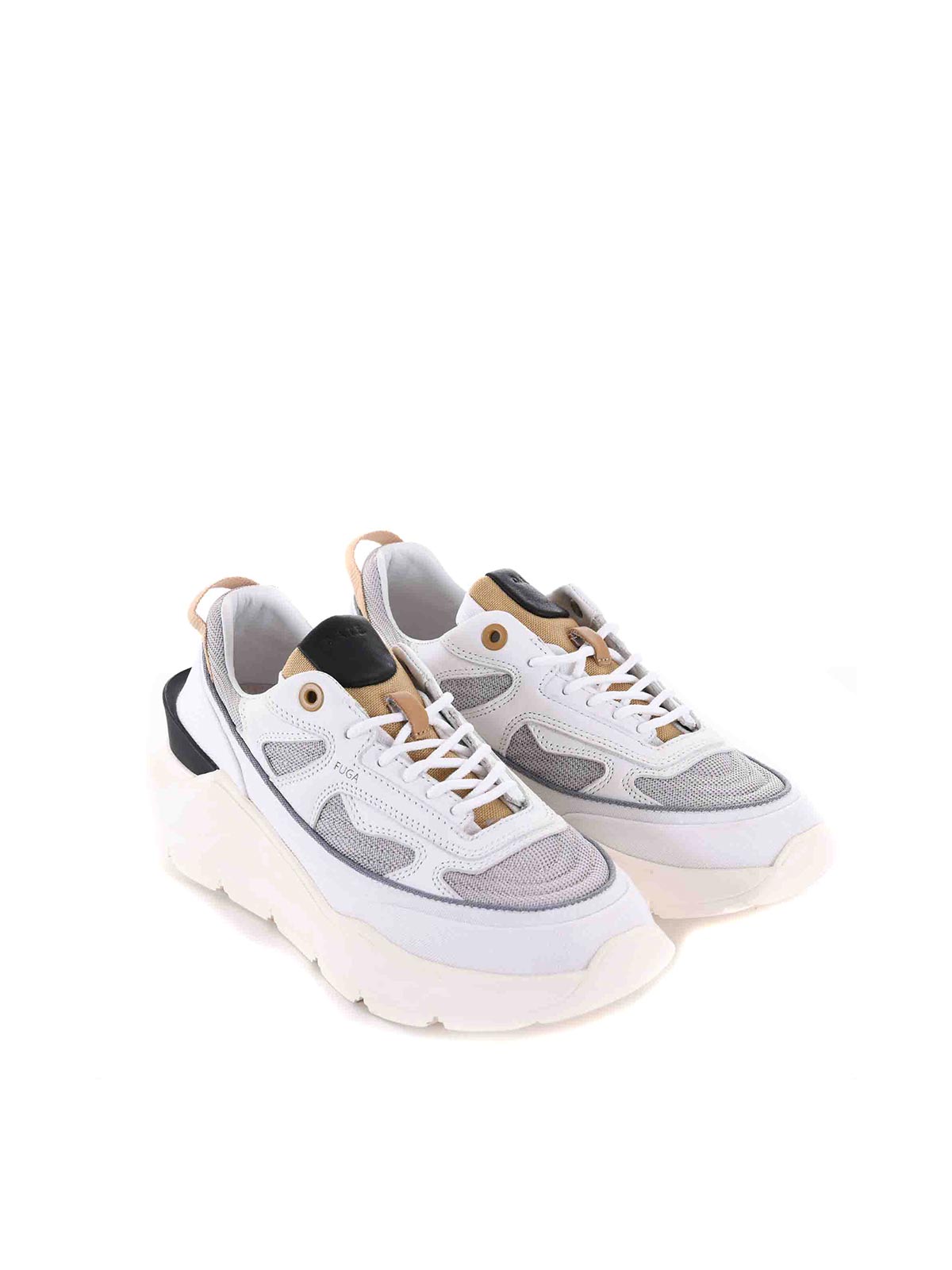 Shop Date Mesh Sneakers In Grey