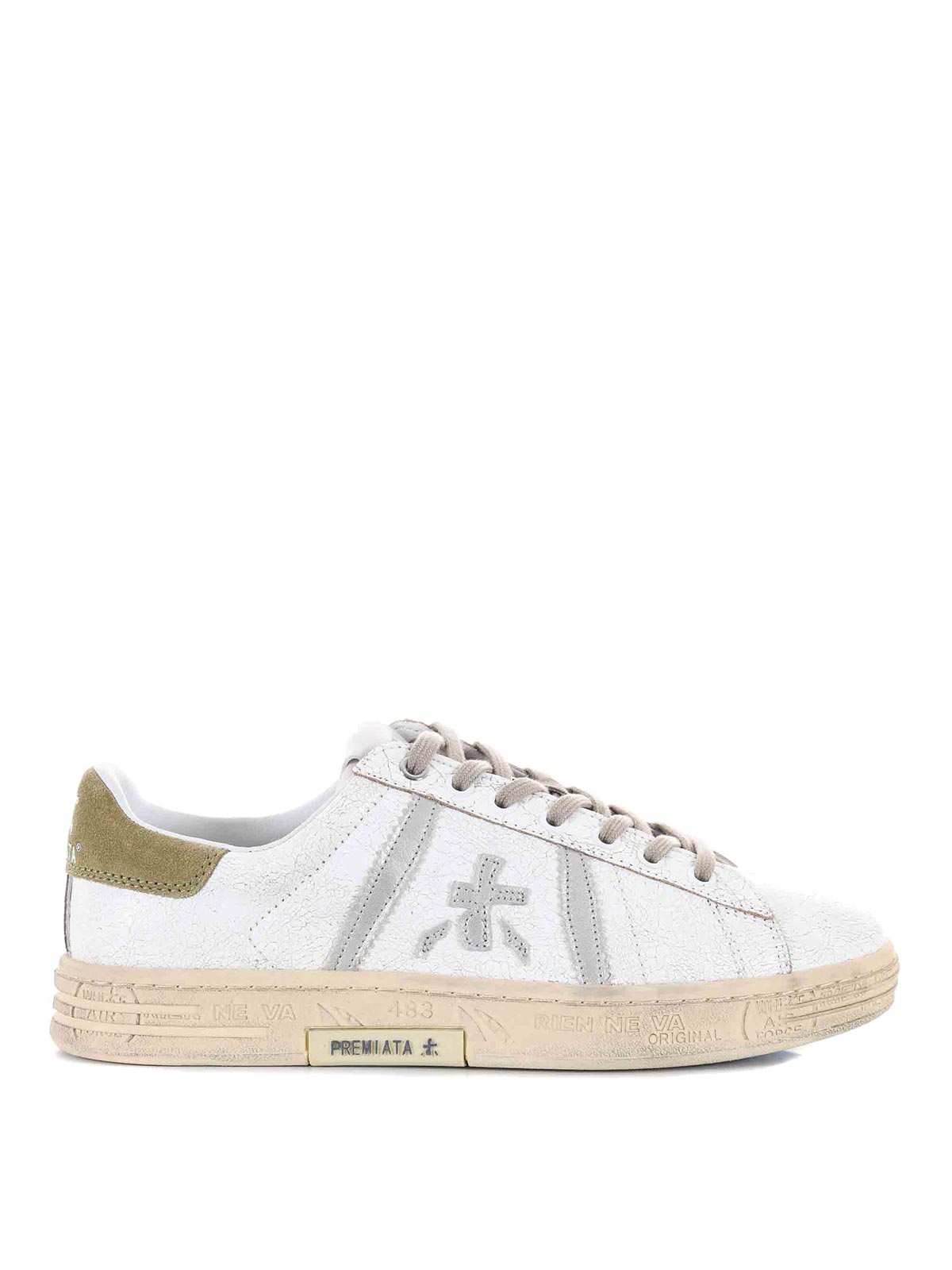 Shop Premiata Sneakers In White