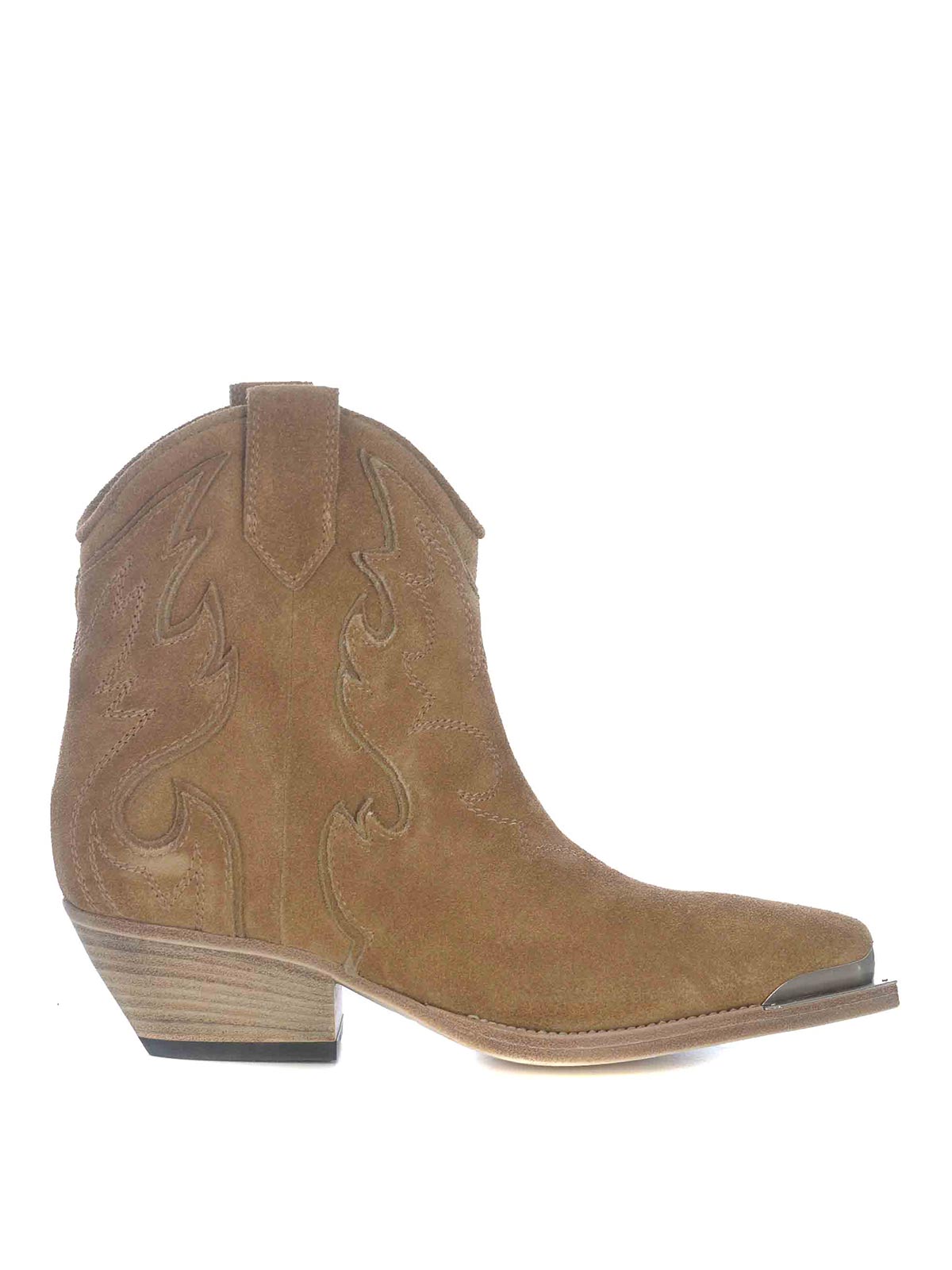 Shop Vic Matie Suede Ankle Boots In Brown