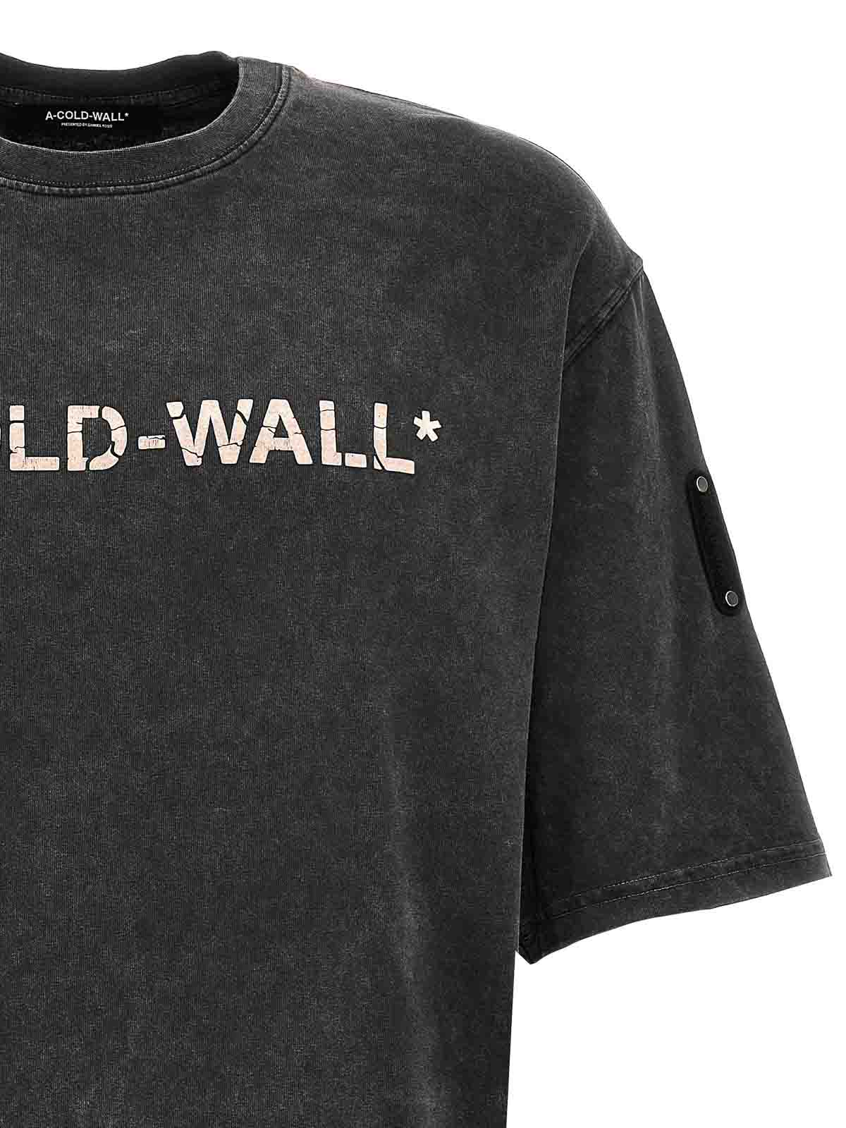 Shop A-cold-wall* Logo T-shirt In Grey