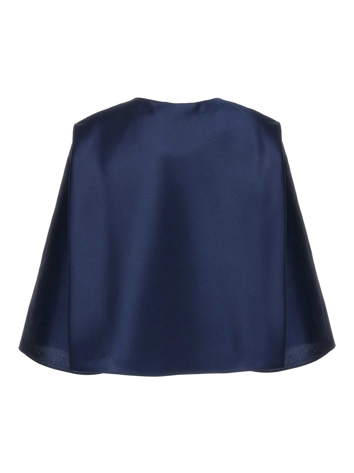Shop Alberta Ferretti Mikado Jacket In Blue