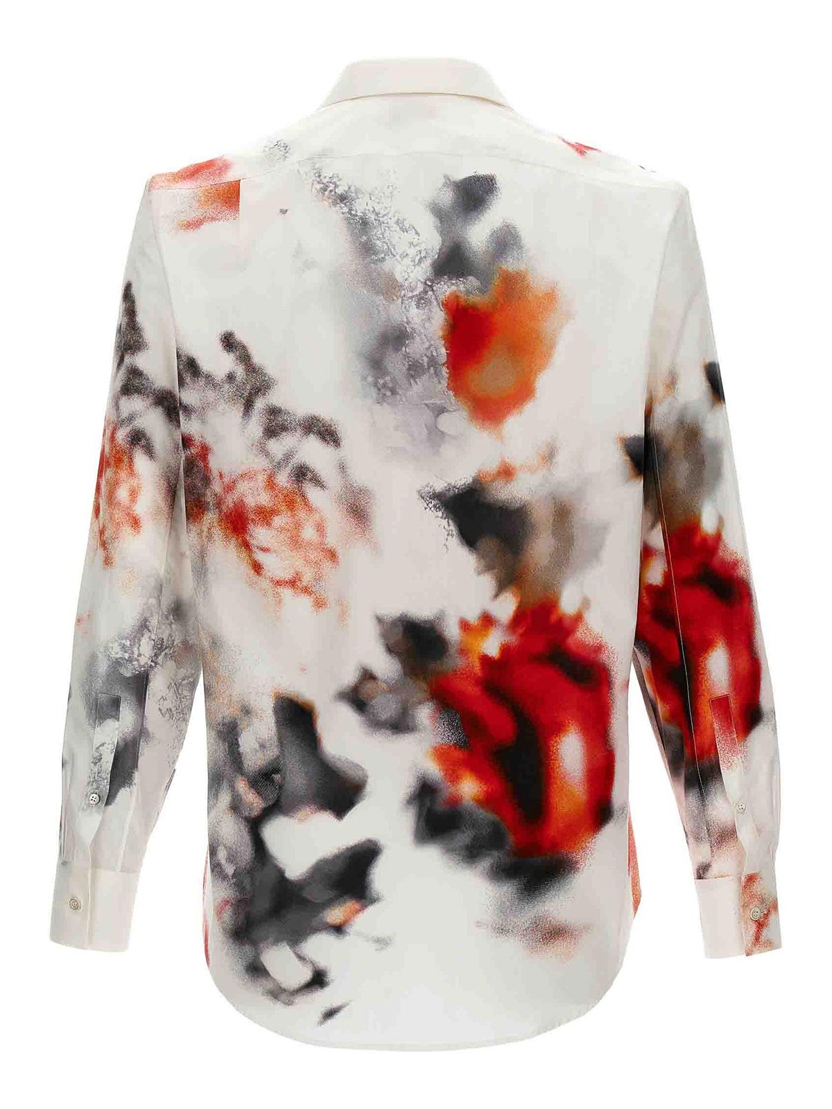 Shop Alexander Mcqueen Obscured Flower Shirt In Multicolour