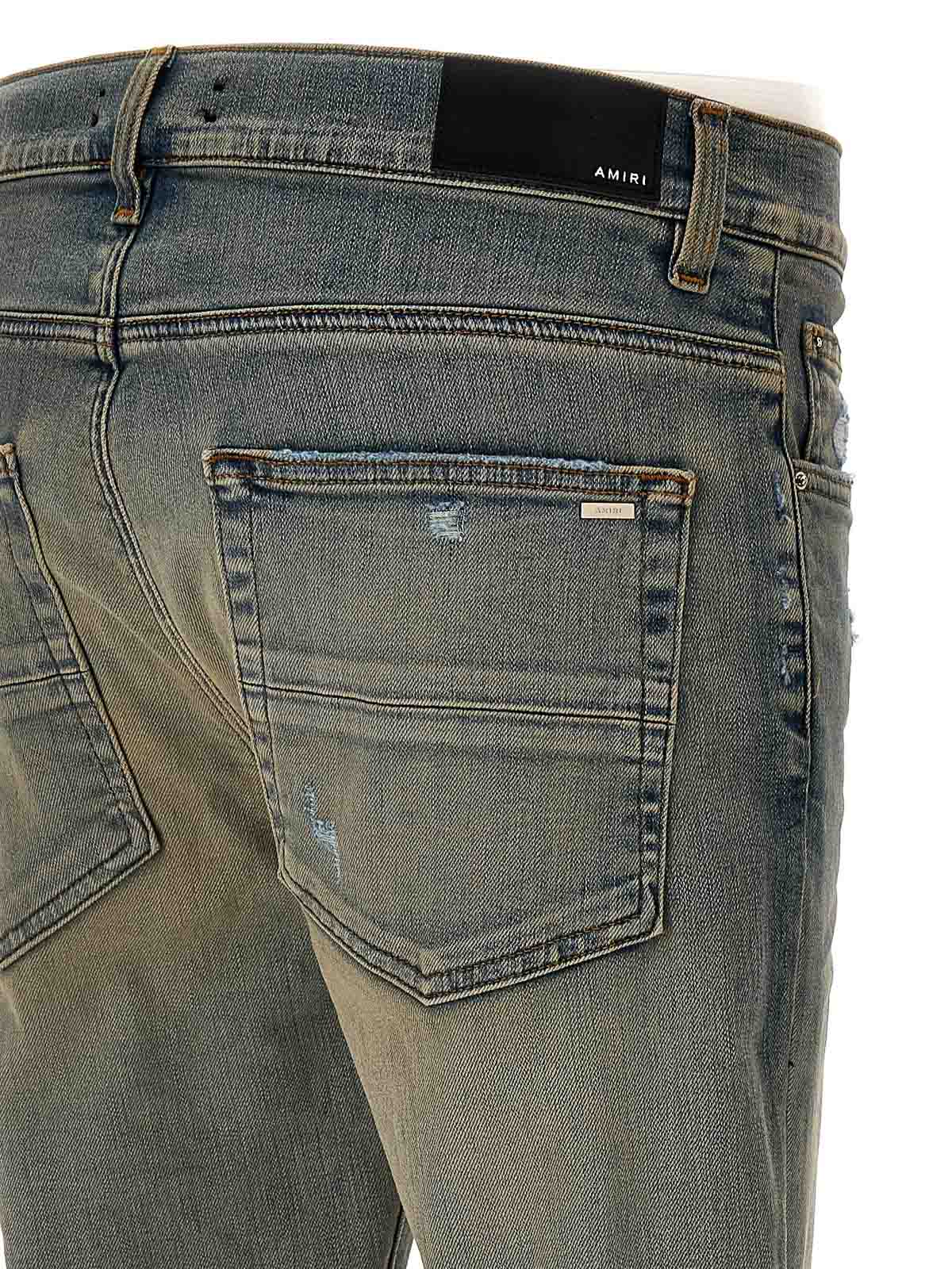 Shop Amiri Shotgun Skinny Jeans In Light Blue