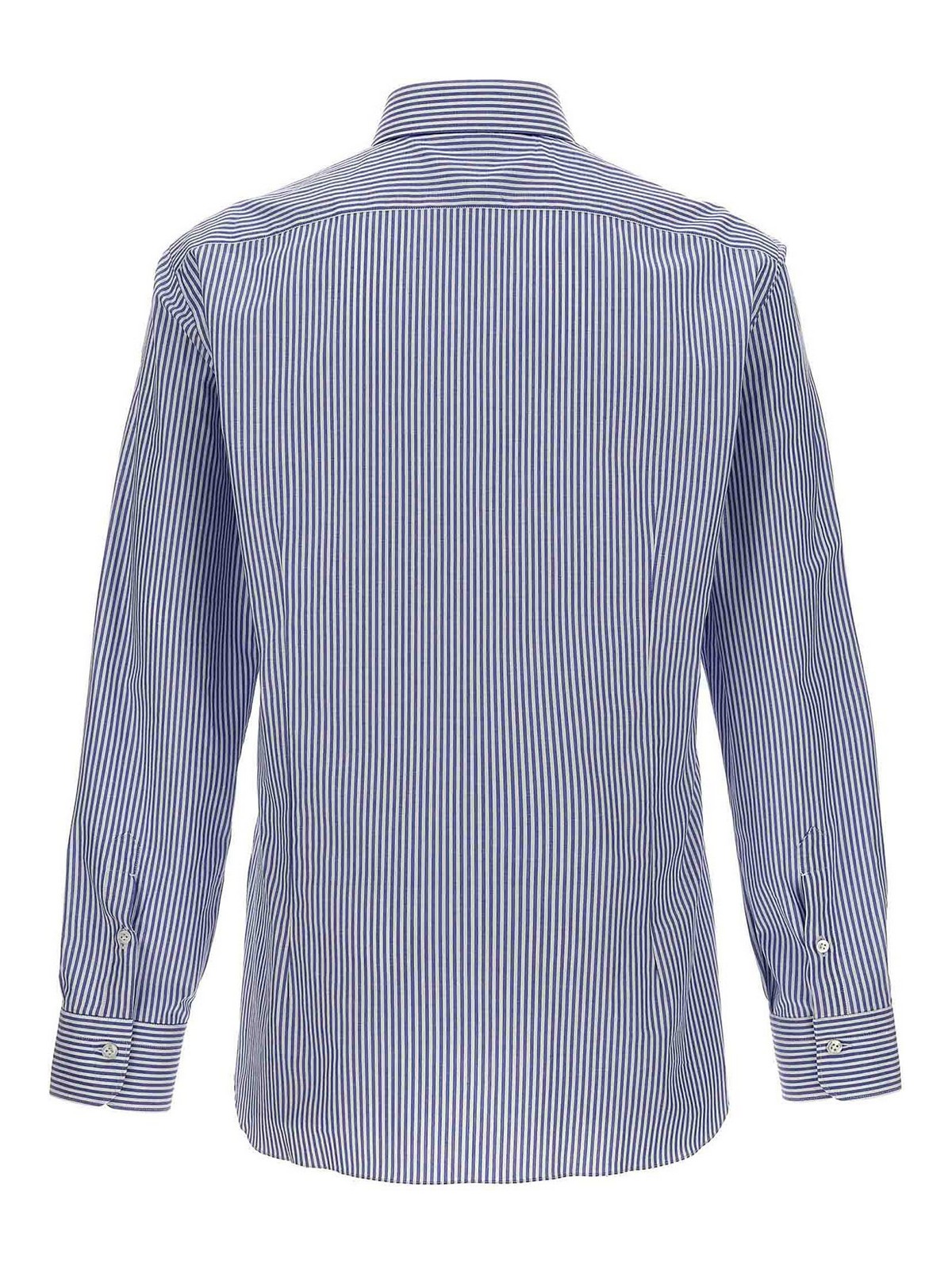 Shop Barba Striped Shirt In Light Blue