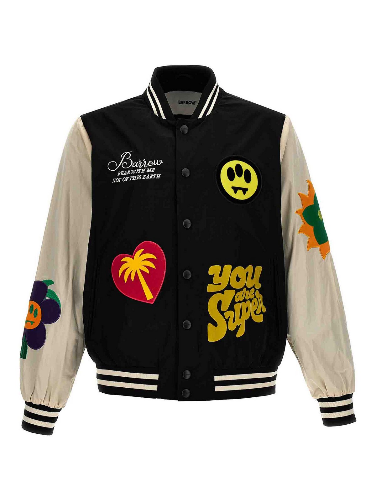 Shop Barrow Embroidery Bomber Jacket In Multicolour