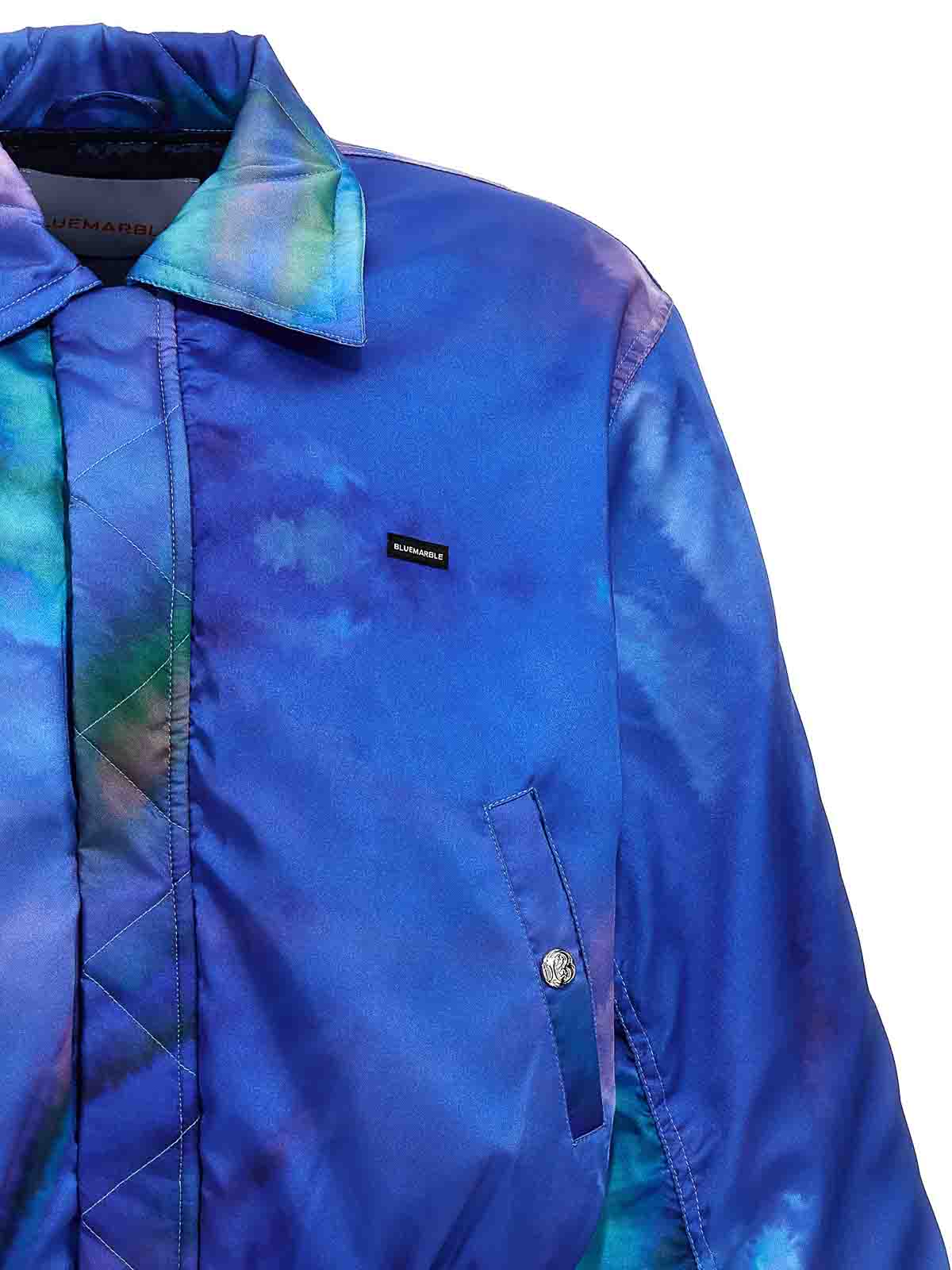 Shop Bluemarble Borealis Printed Bomber Jacket In Multicolour