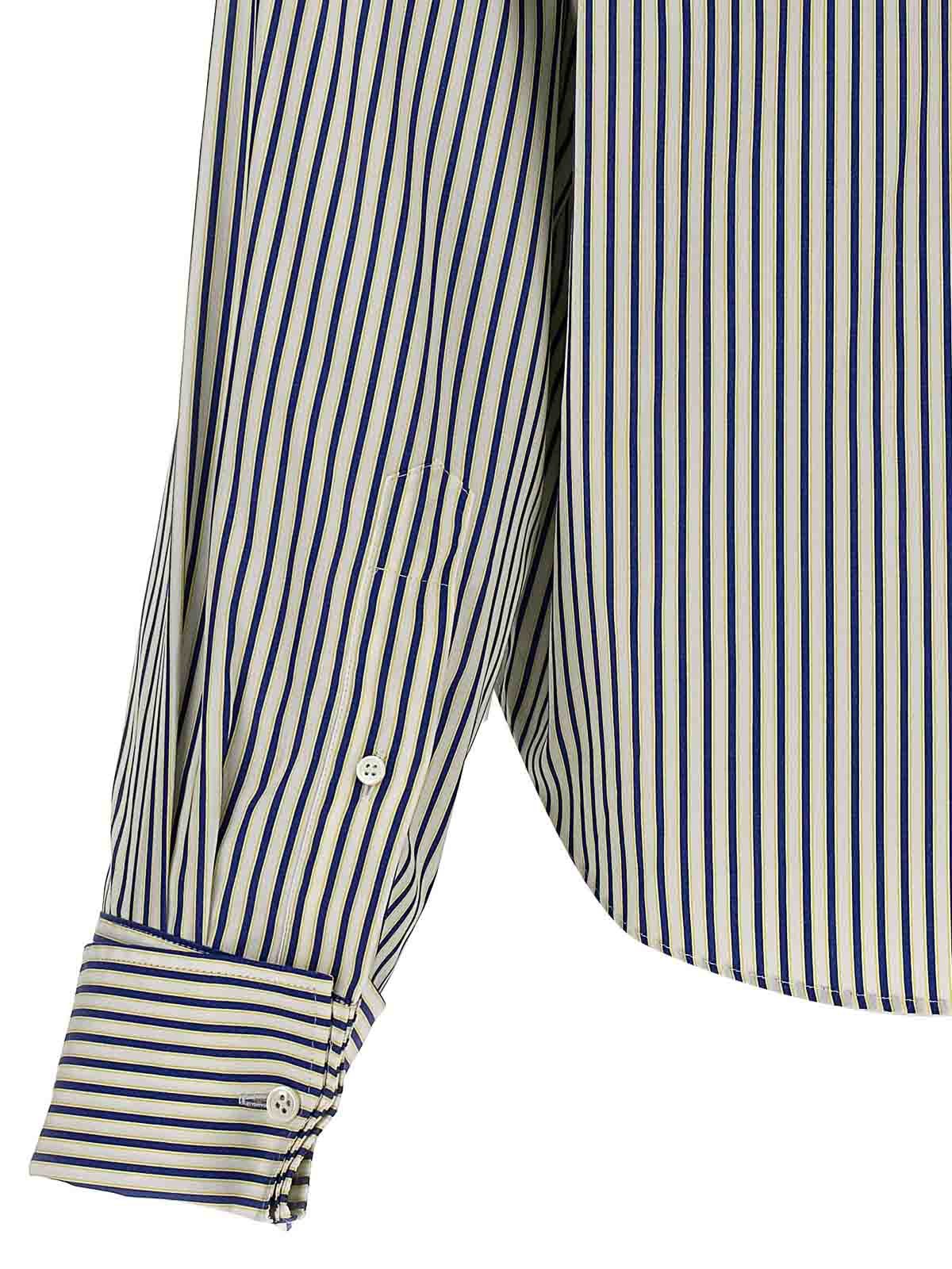 Shop Bluemarble Smiley Stripe Shirt In Multicolour
