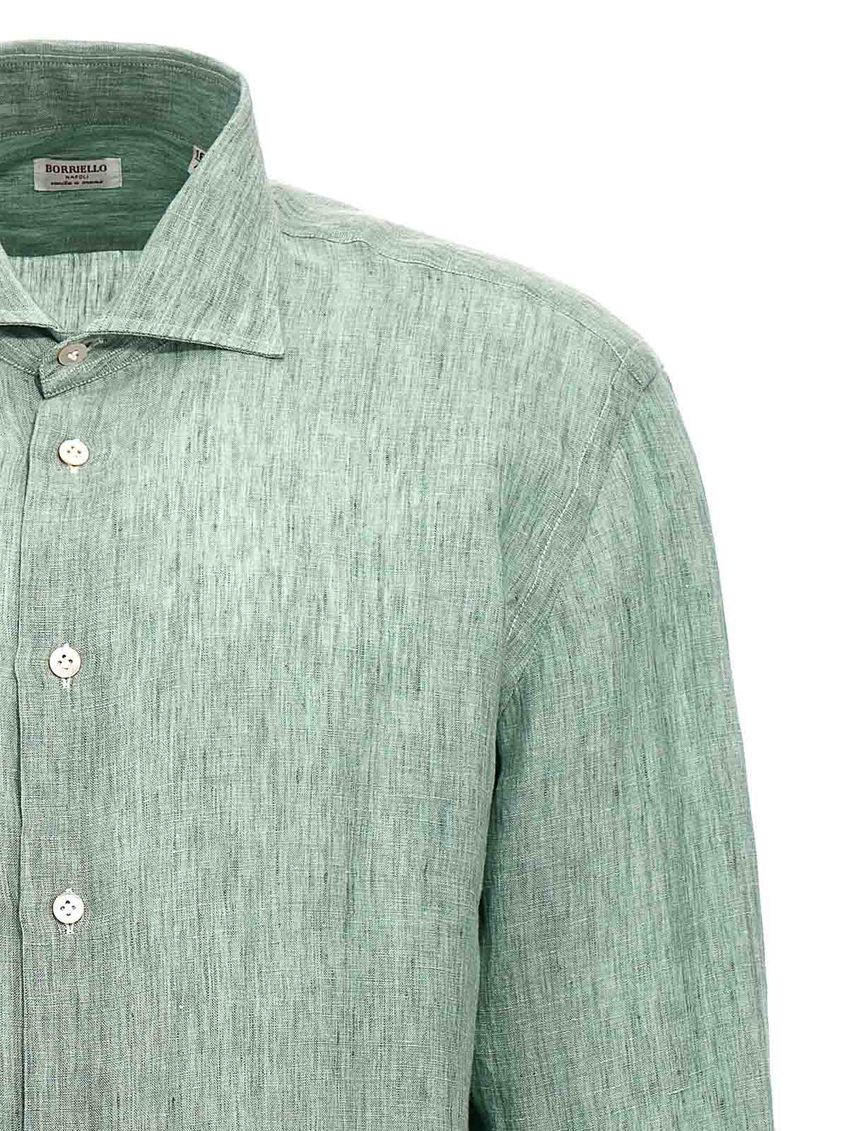 Shop Borriello Napoli Camisa - Verde In Green