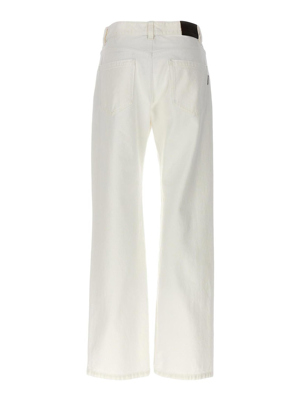 Shop Brunello Cucinelli Straight Leg Jeans In White