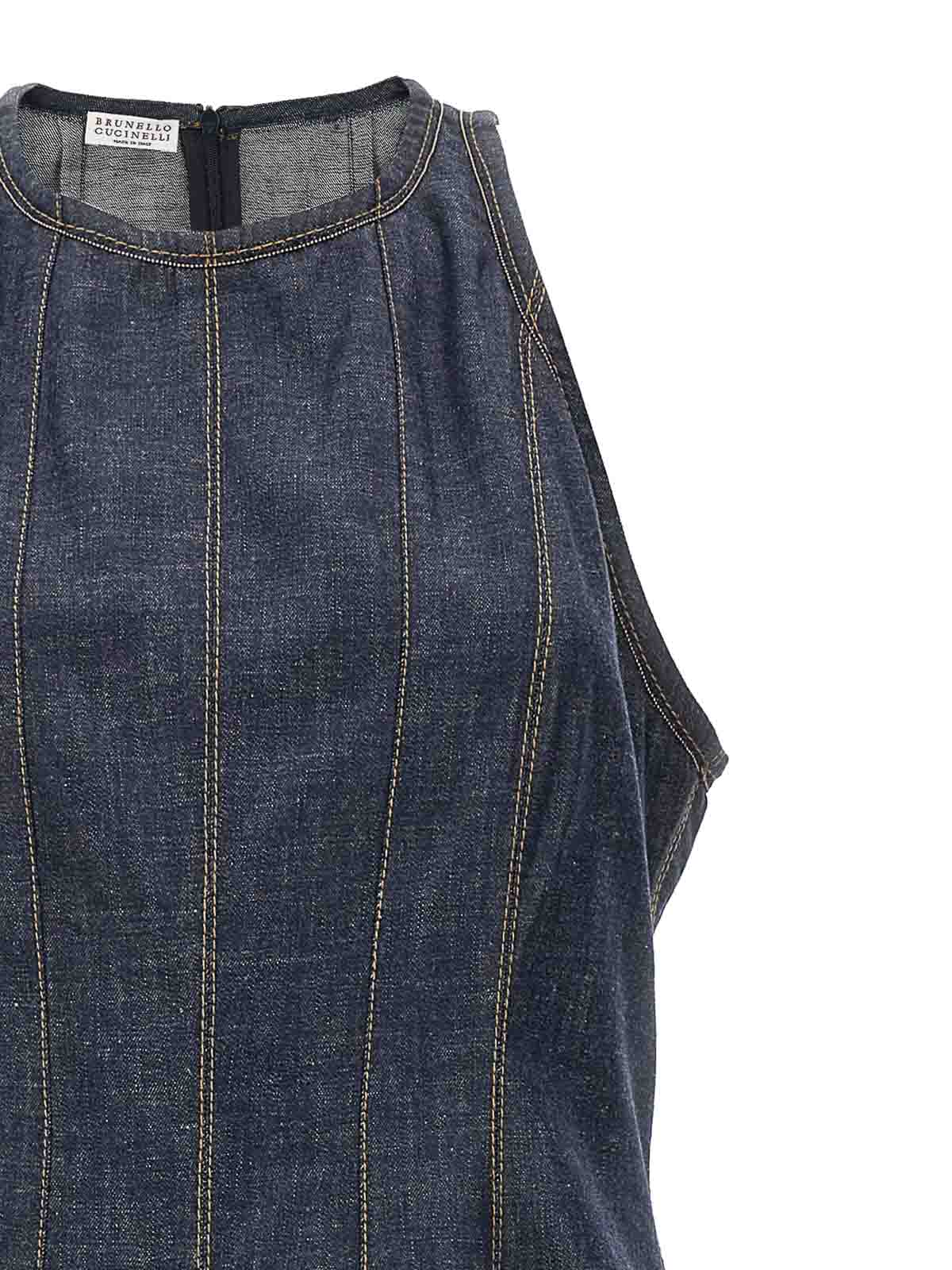 white christmas dresses Brunello Cucinelli Casual denim shirt Blue - Women