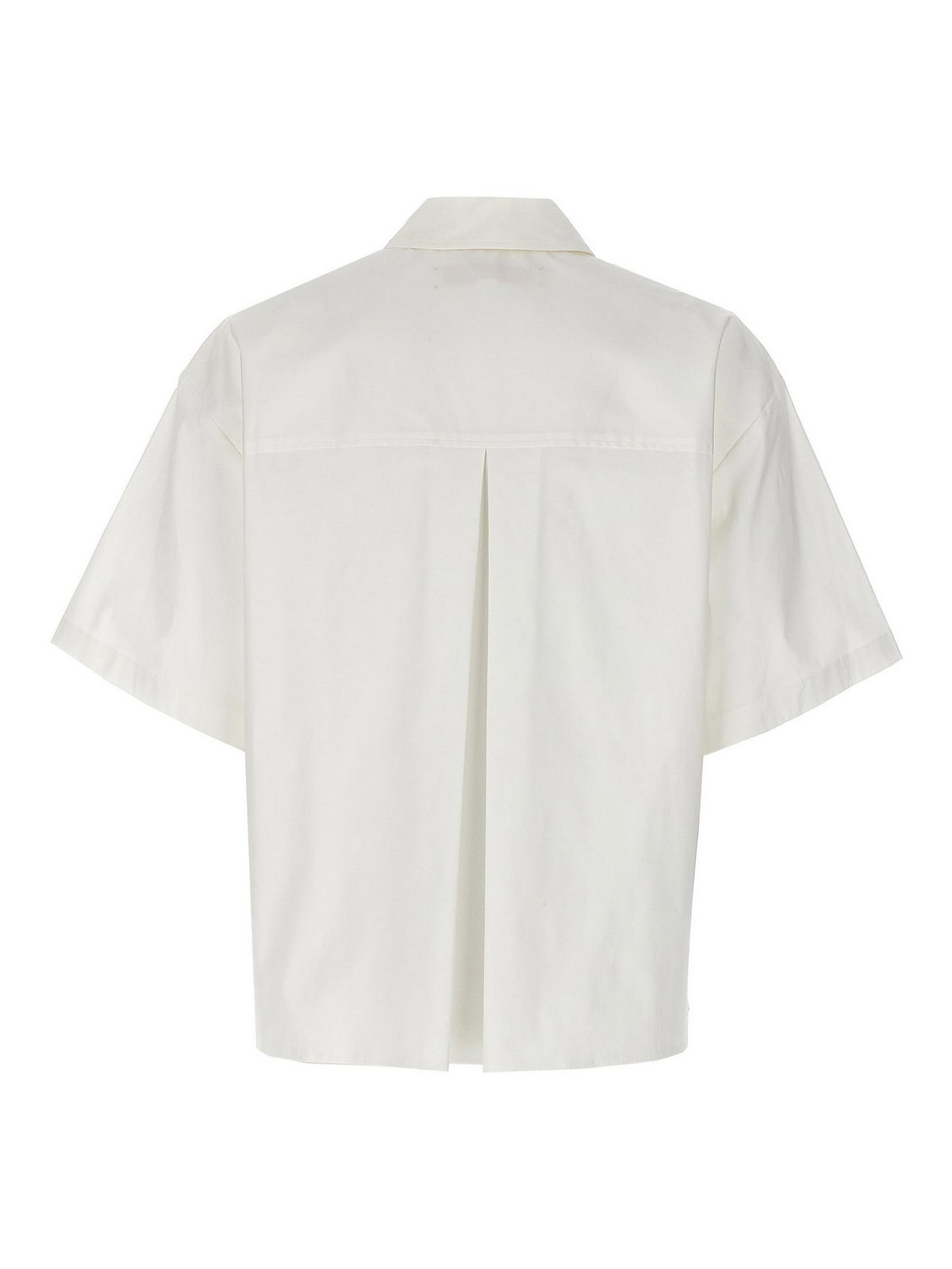 Shop Carolina Herrera Short Sleeve Shirt In White