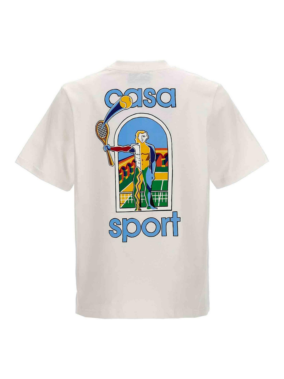 Shop Casablanca Le Jeu Color T-shirt In White