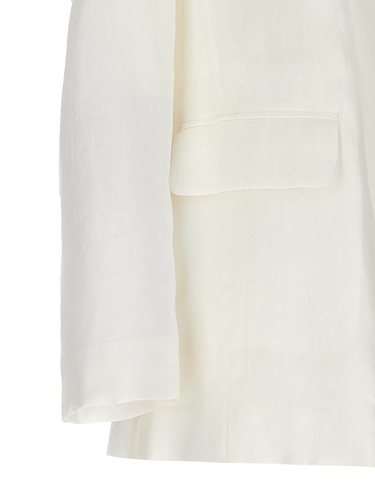 Shop Chloé Double-breasted Blazer In White