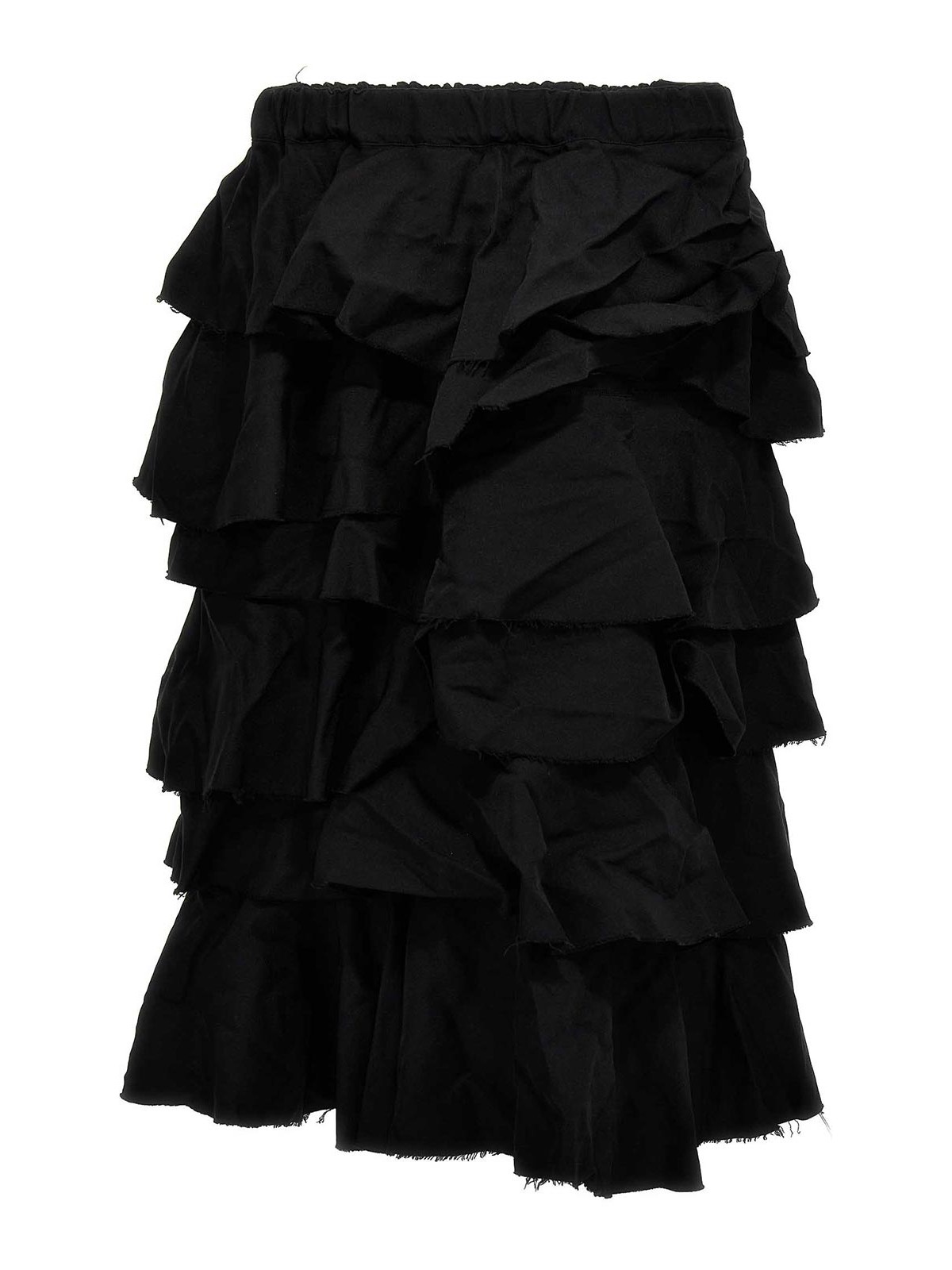 Shop Comme Des Garçons Falda Semilarga - Negro In Black