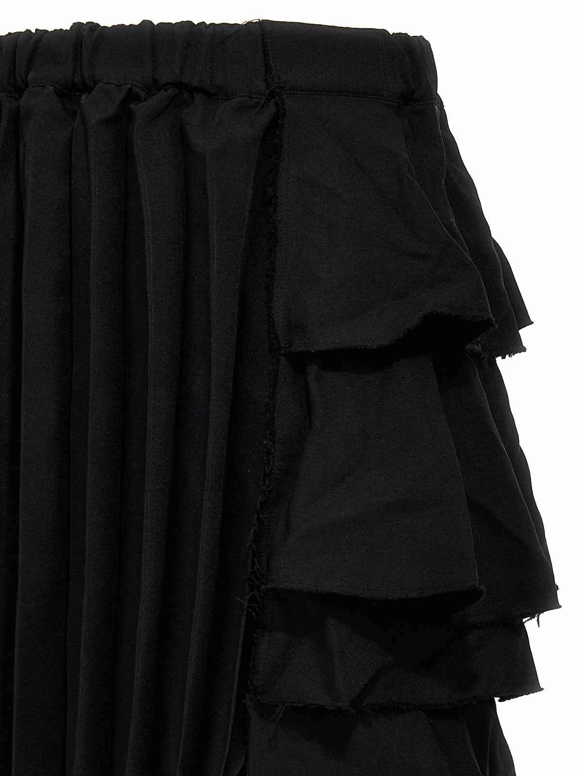 Shop Comme Des Garçons Falda Semilarga - Negro In Black