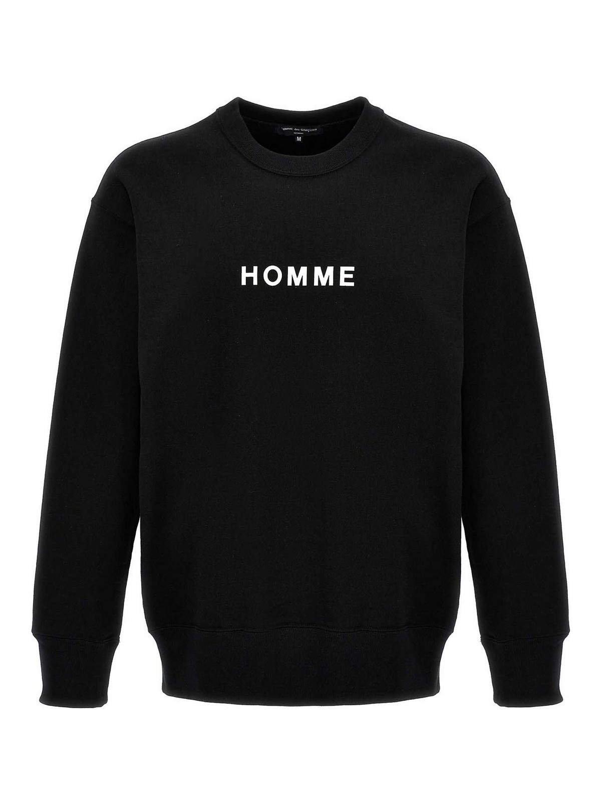 Shop Comme Des Garçons Logo Print Sweatshirt In Black