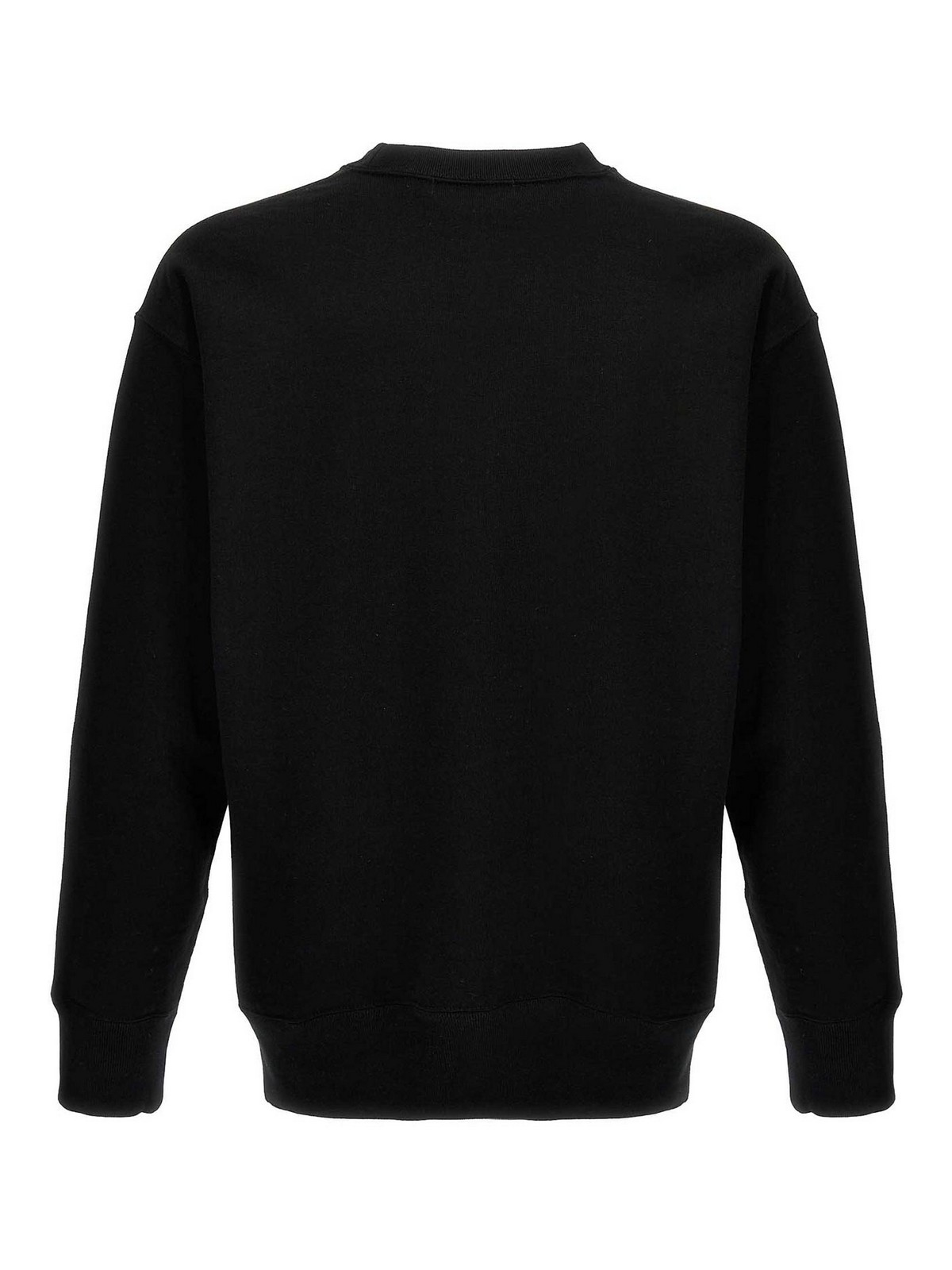 Shop Comme Des Garçons Logo Print Sweatshirt In Black