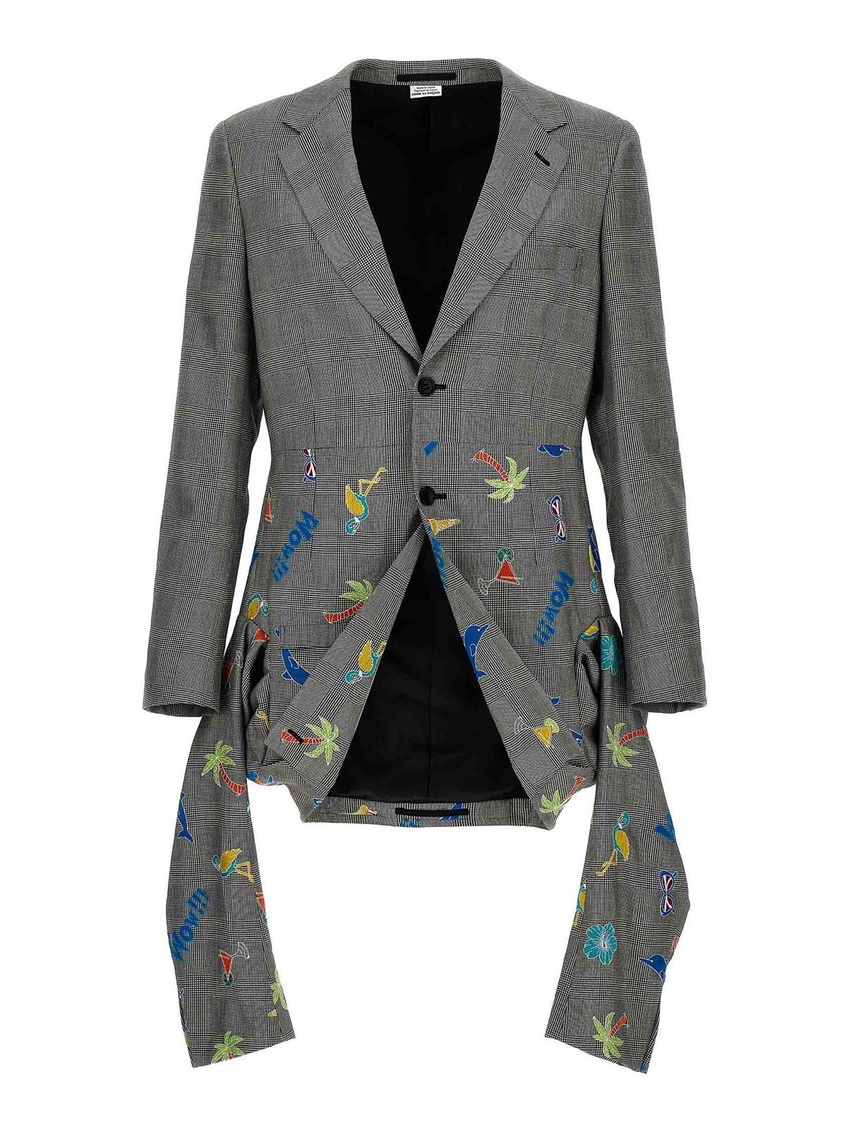 Shop Comme Des Garcons Hommes Plus Blazer - Gris In Grey