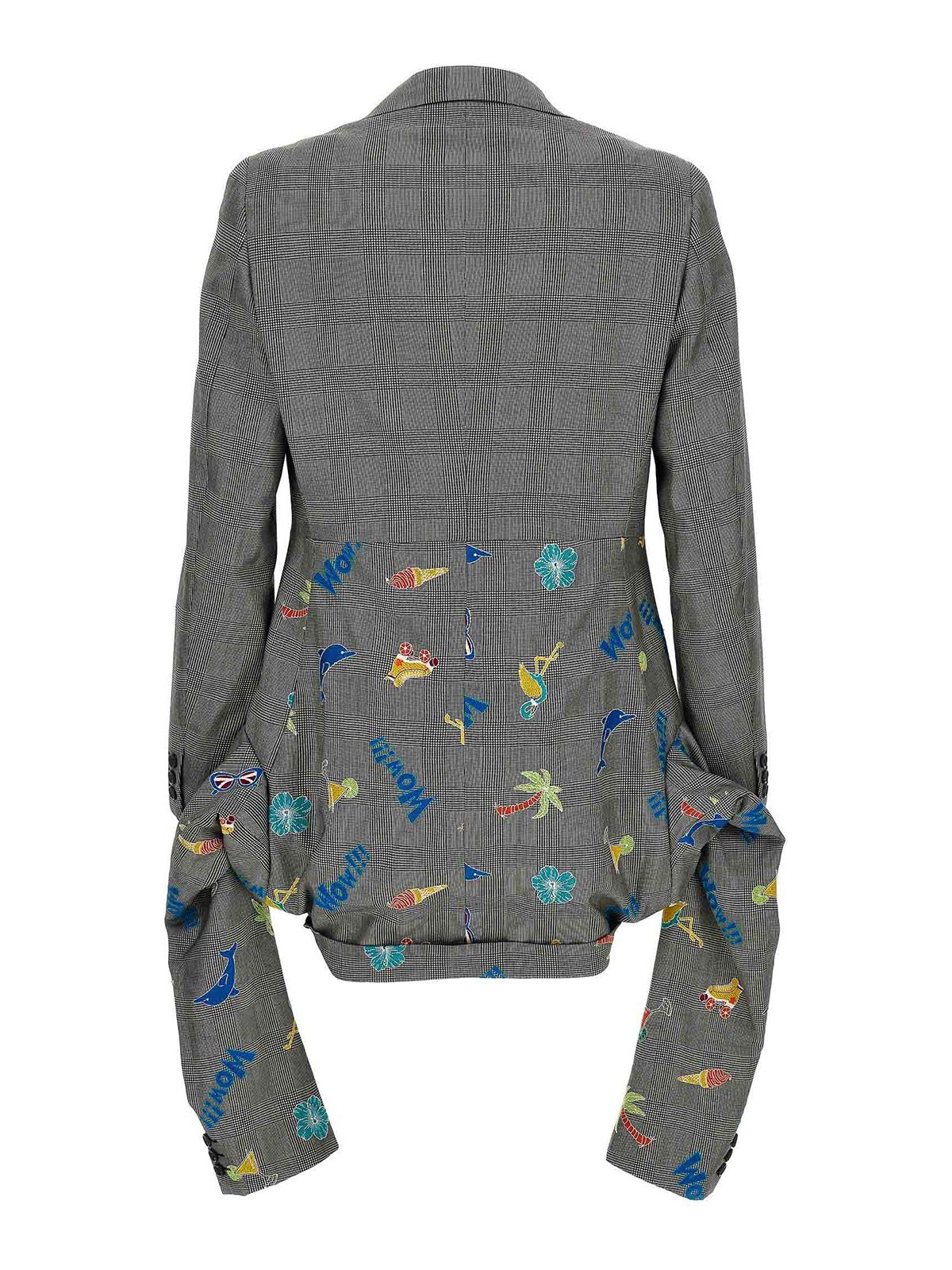 Shop Comme Des Garcons Hommes Plus Blazer - Gris In Grey