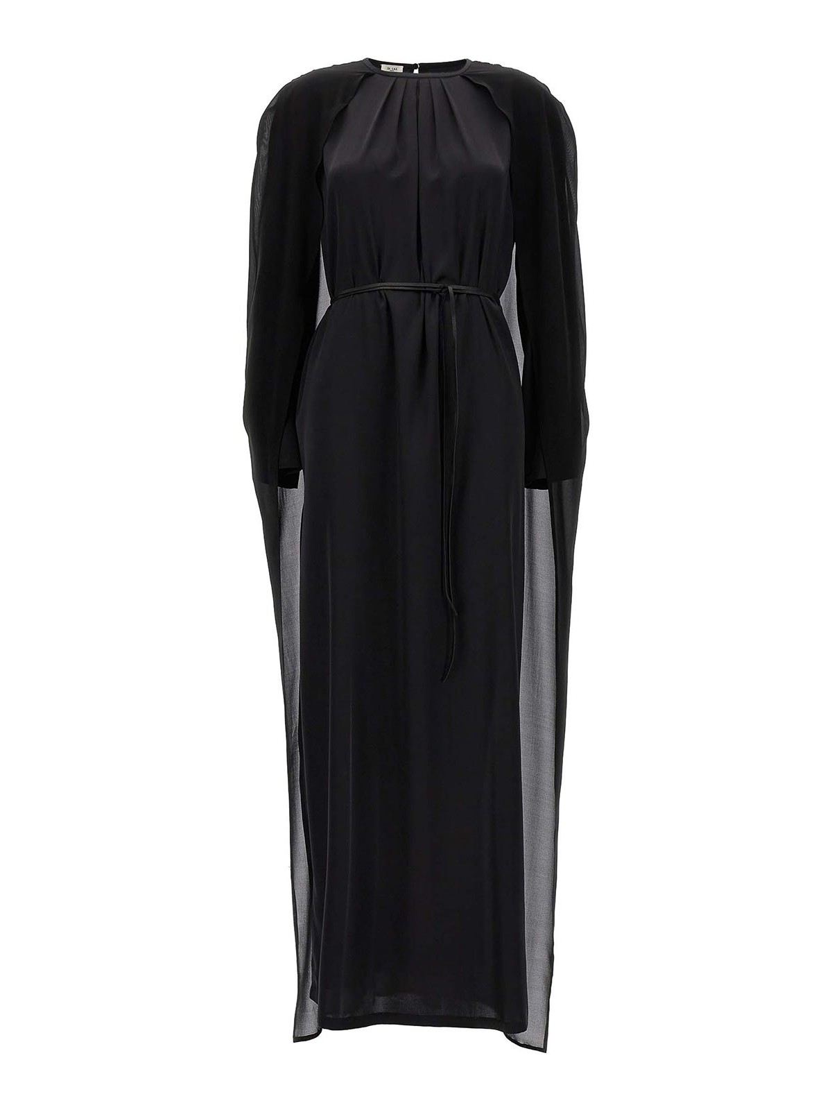 Shop Di.la3 Pari' Cape Dress In Black