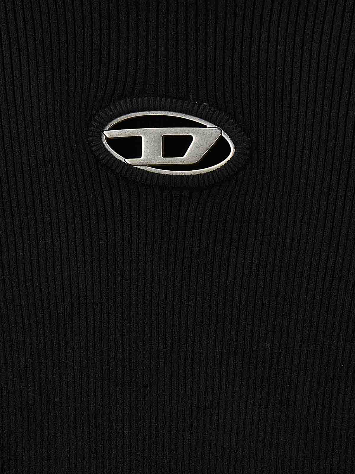 Shop Diesel Suéter Cuello Redondo - Negro In Black
