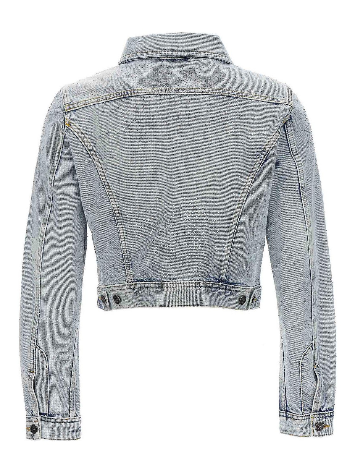 Shop Diesel Denim Jacket In Light Blue