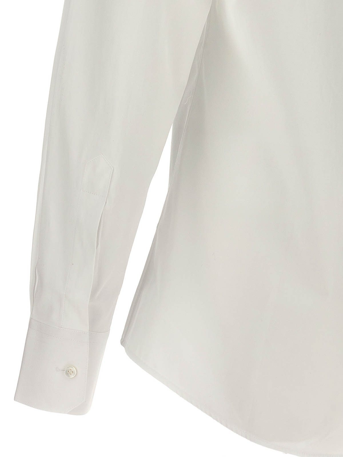 Shop Dolce & Gabbana Logo Embroidery Shirt In White