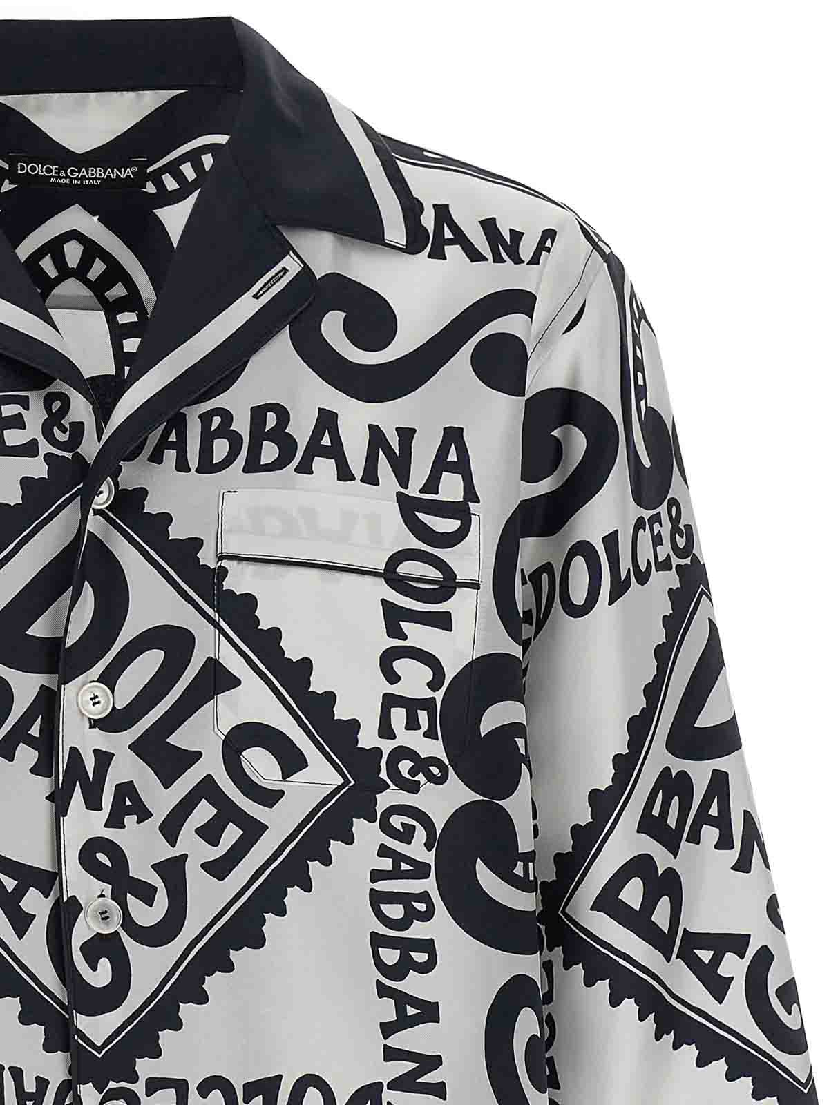 Shop Dolce & Gabbana Marina Shirt In White