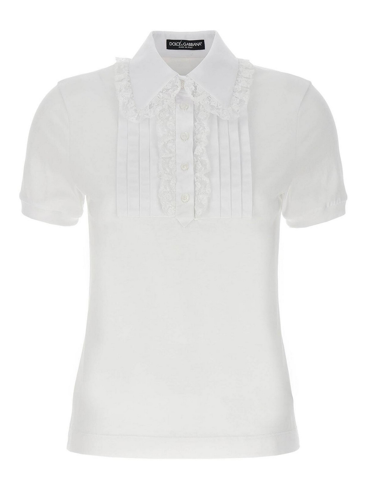 Shop Dolce & Gabbana Plastron T-shirt In White