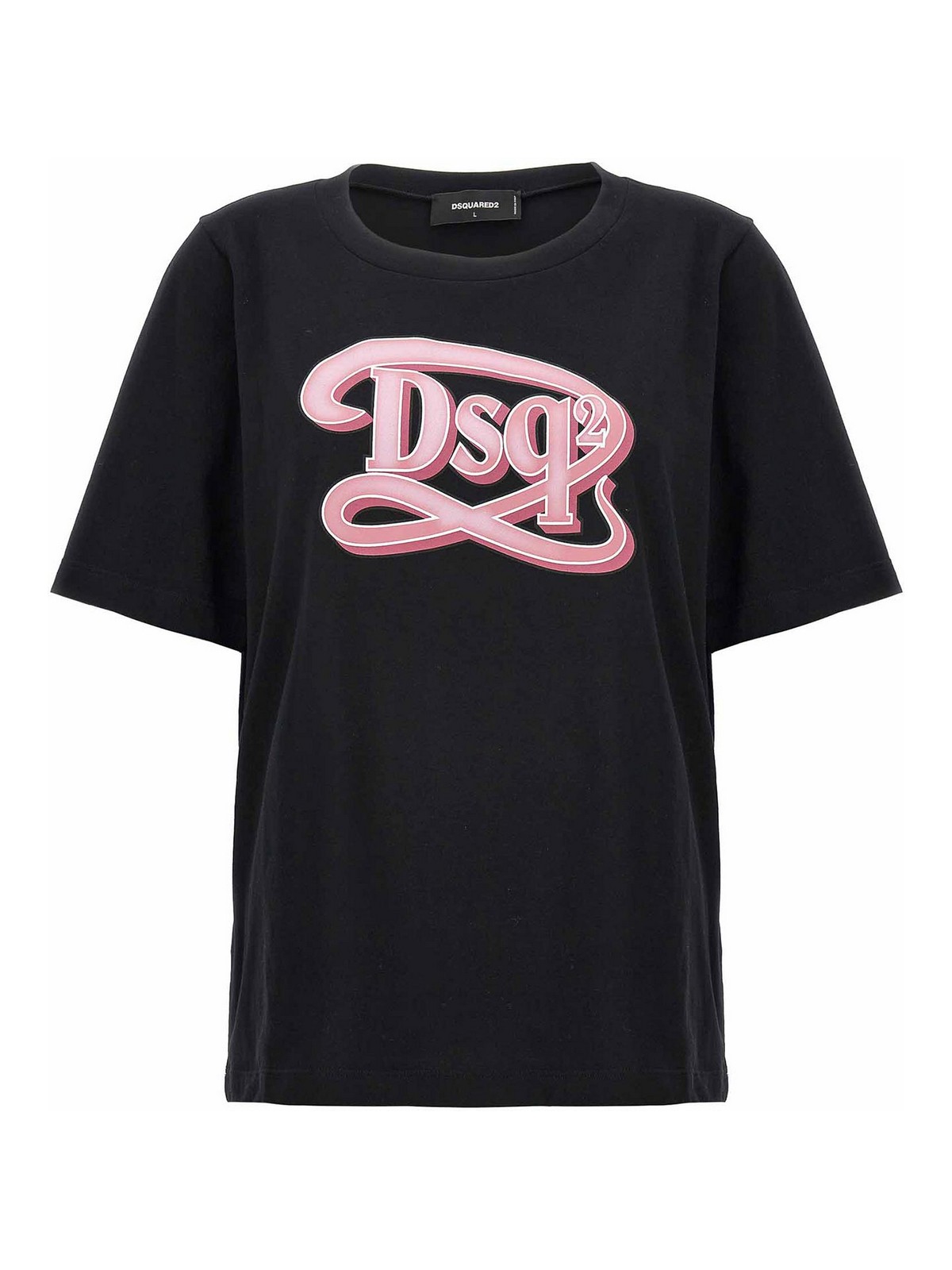 Shop Dsquared2 Logo Print T-shirt In Black