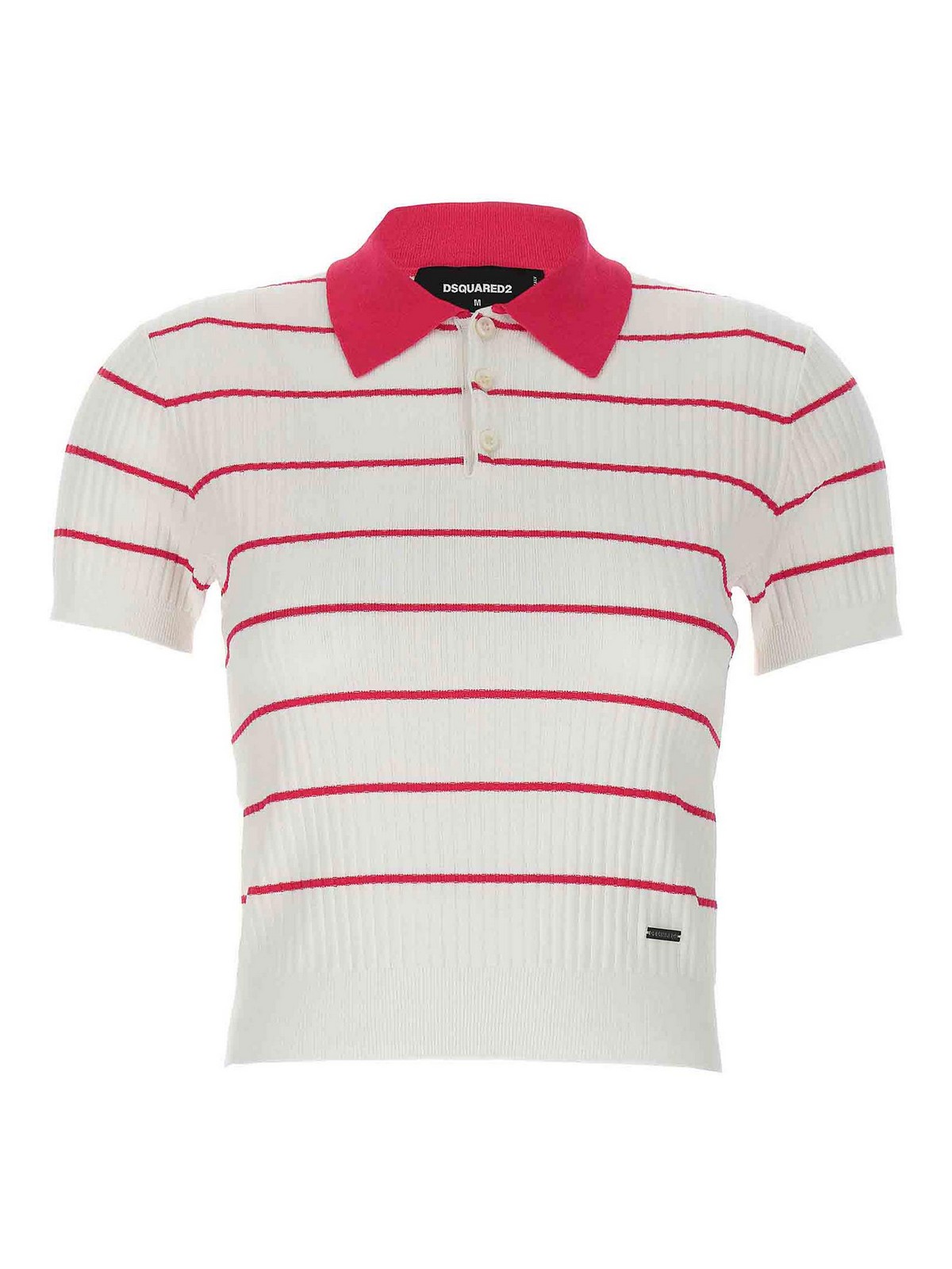 Shop Dsquared2 Striped Polo Shirt In Multicolour