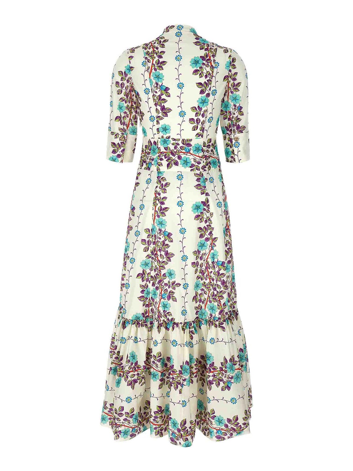 Shop Etro Floral Print Maxi Dress In Multicolour