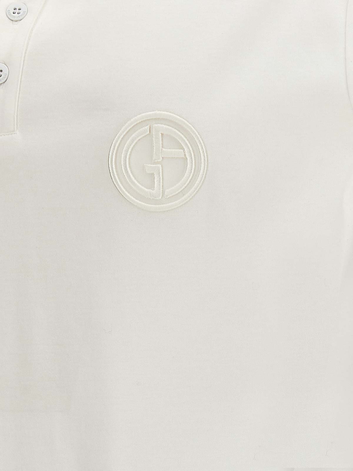 Shop Giorgio Armani Polo - Blanco In White