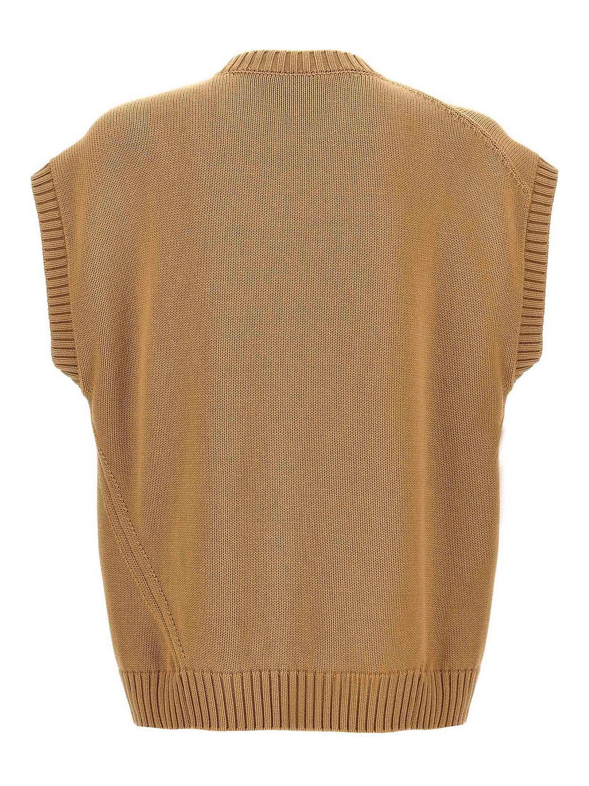 Shop Hed Mayner Knit Vest In Beige