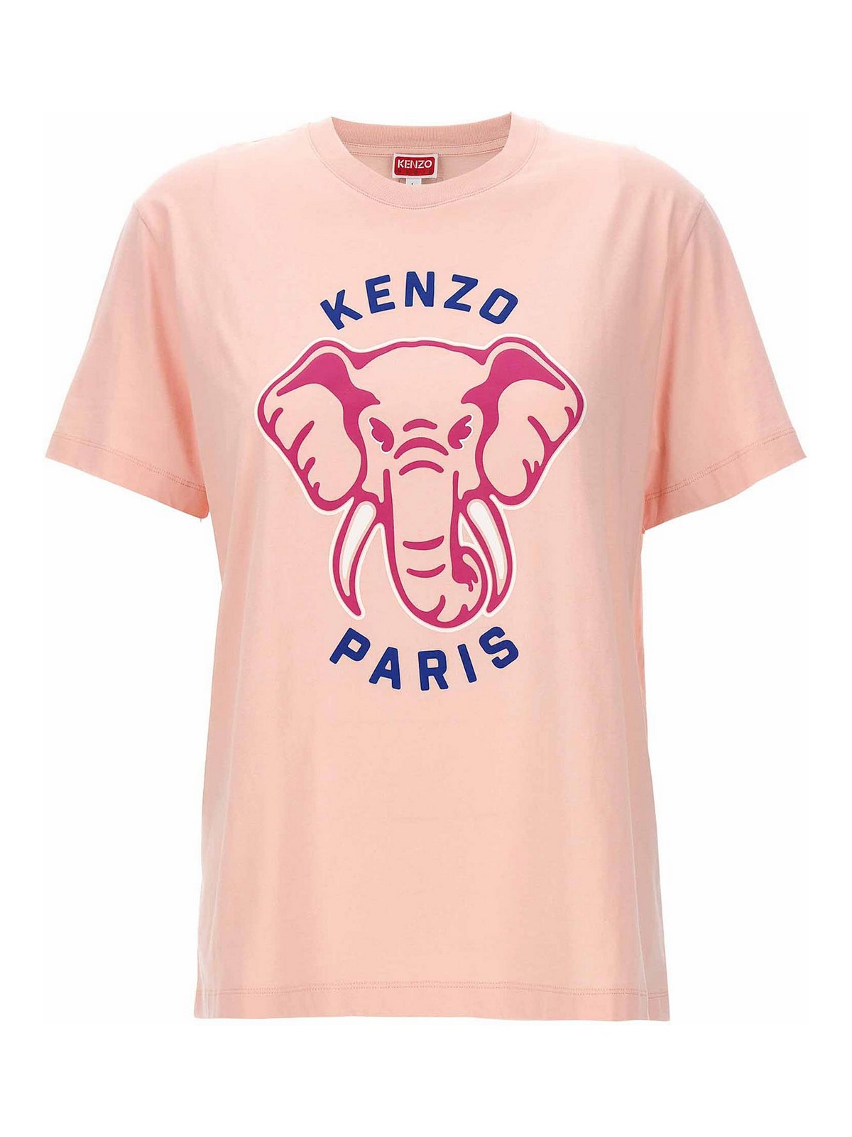 Kenzo Elephant T-Shirt - Nude & Neutrals - Women|FE52TS1144SO34