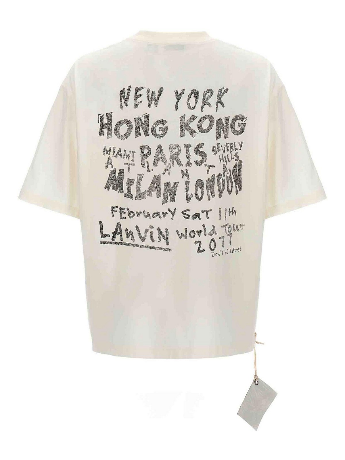 Shop Lanvin Printed T-shirt In White