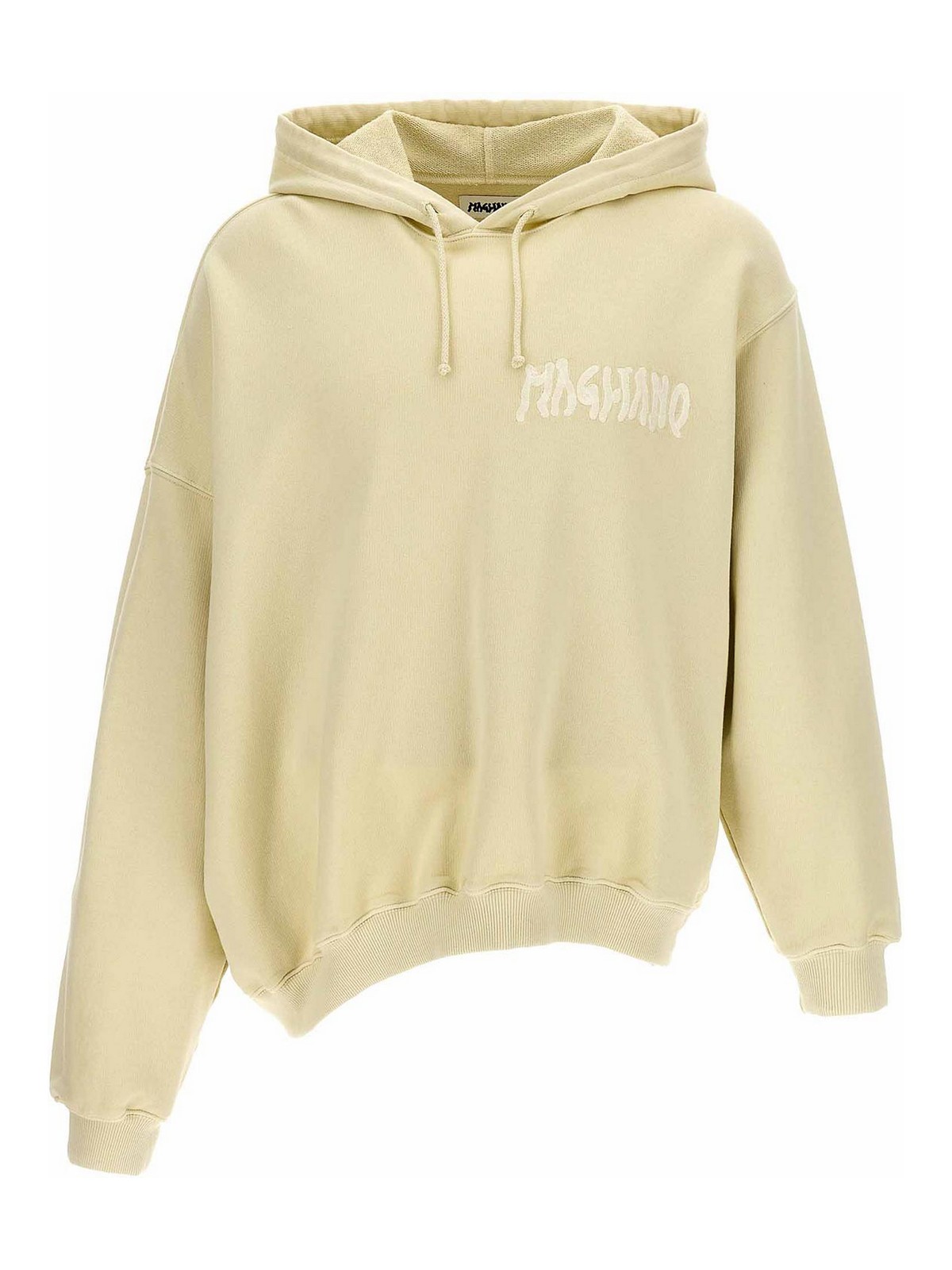Shop Magliano Twisted Hoodie In White