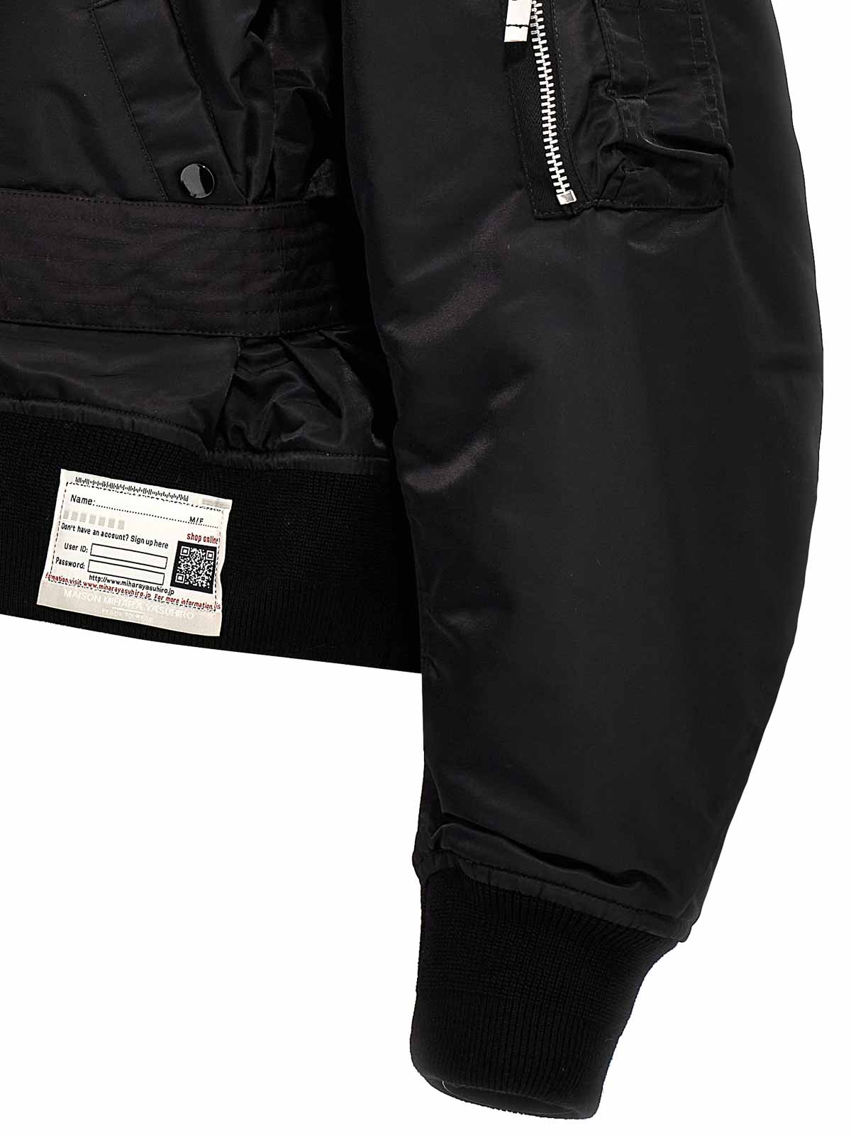 Shop Miharayasuhiro Nylon Bomber Jacket In Black