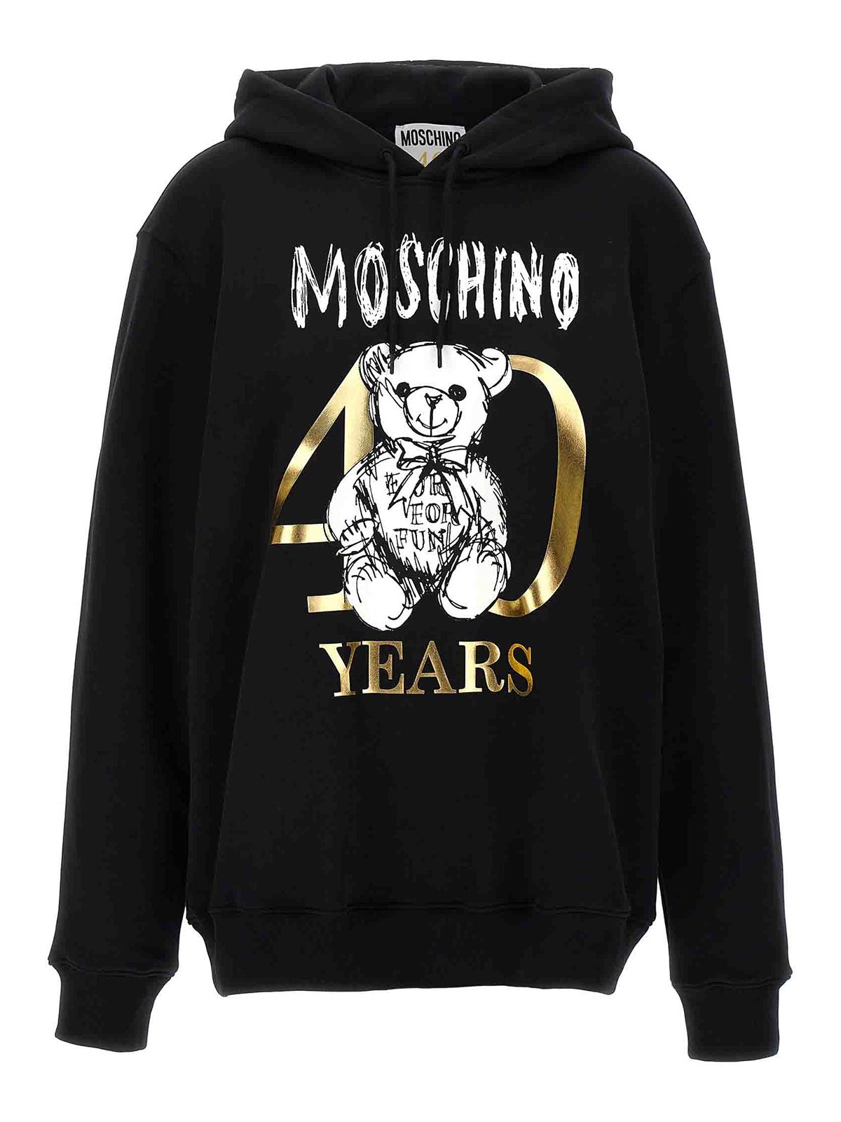 Moschino Hoodie In Black
