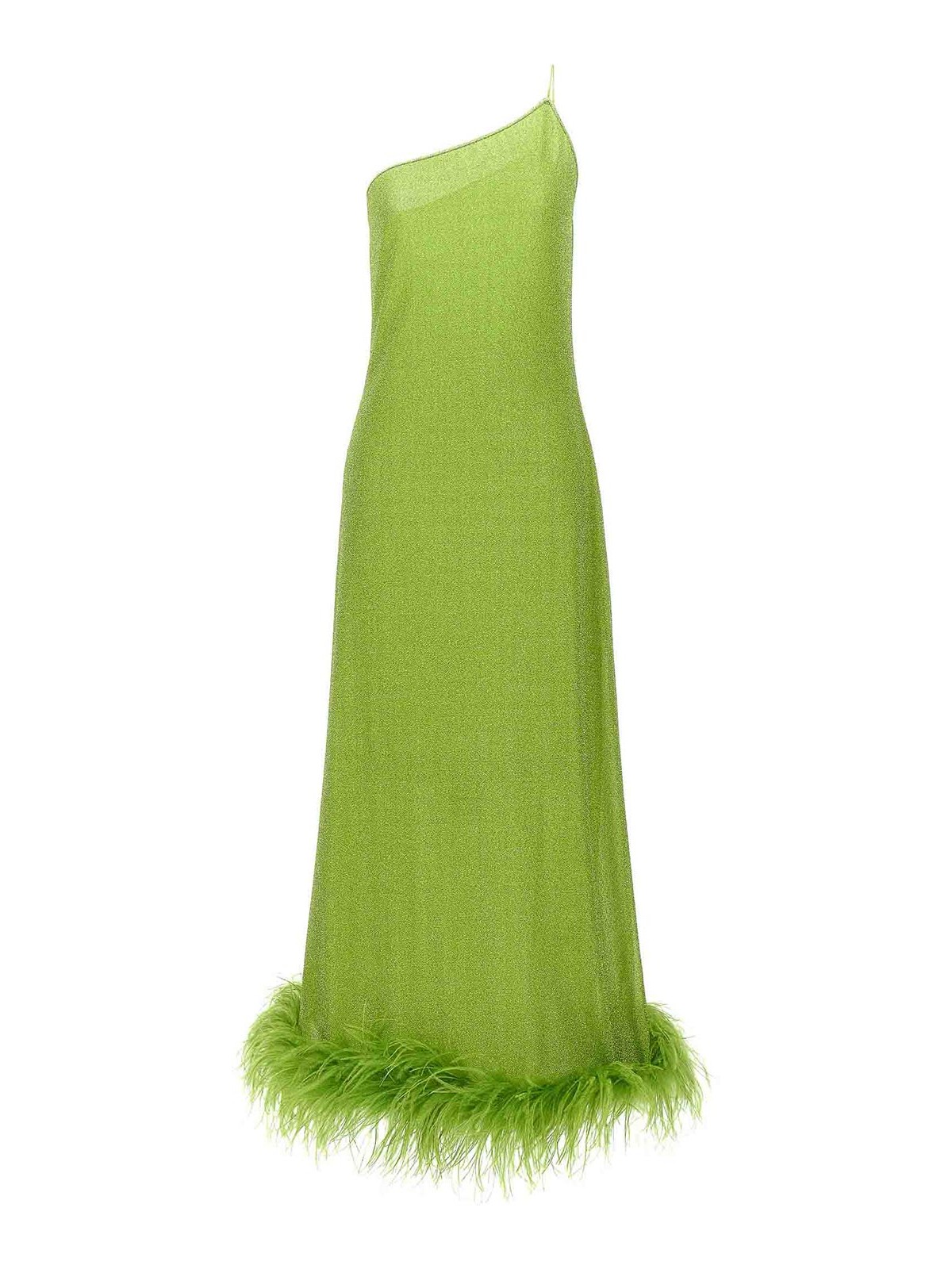 Shop Oseree Vestido Largo - Verde In Green