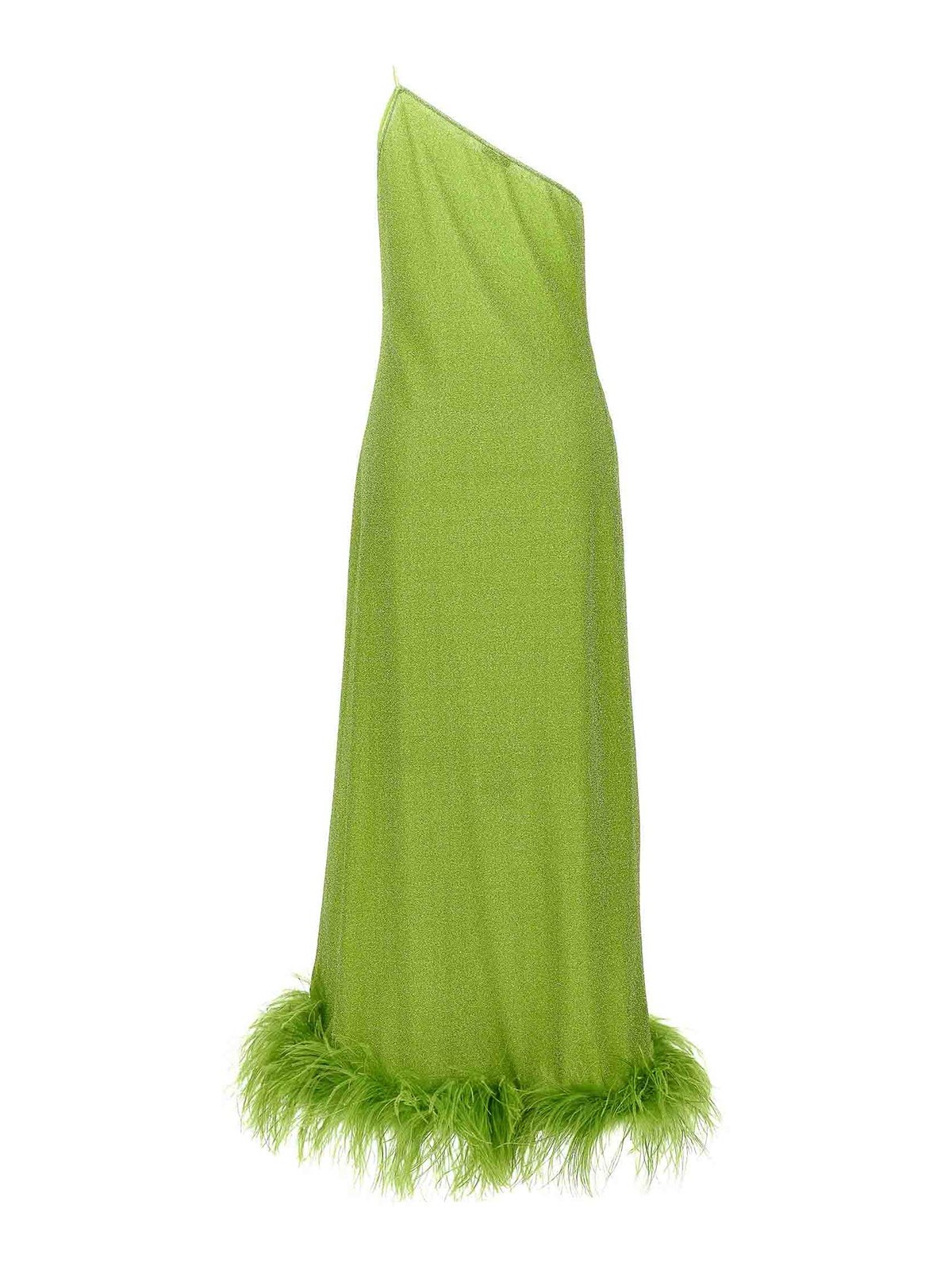 Shop Oseree Vestido Largo - Verde In Green