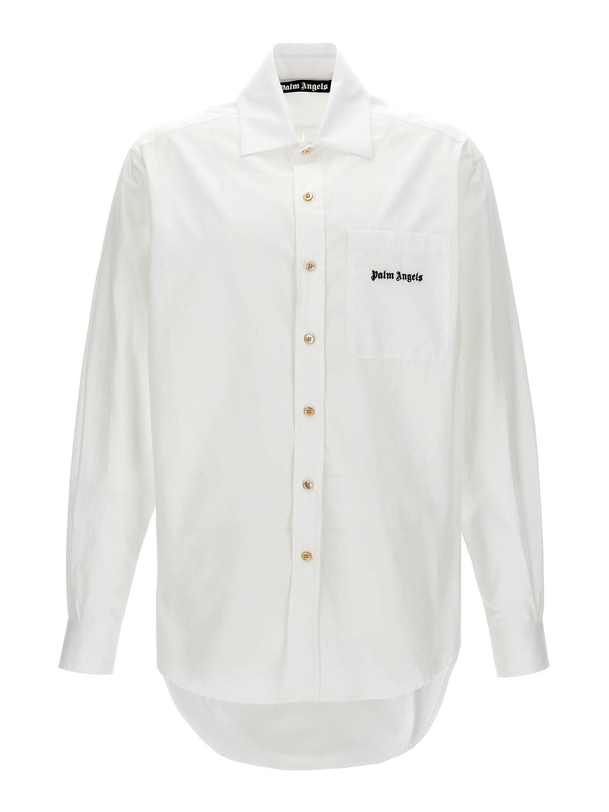 Shop Palm Angels Shirt In White